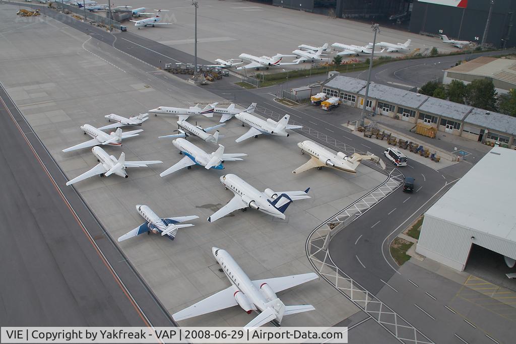 Vienna International Airport, Vienna Austria (VIE) - GAC aircraft parked on the Austrian Airlines apron