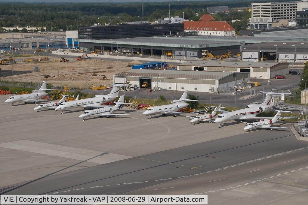 Vienna International Airport, Vienna Austria (VIE) - GAC aircraft parked on the Austrian Airlines apron