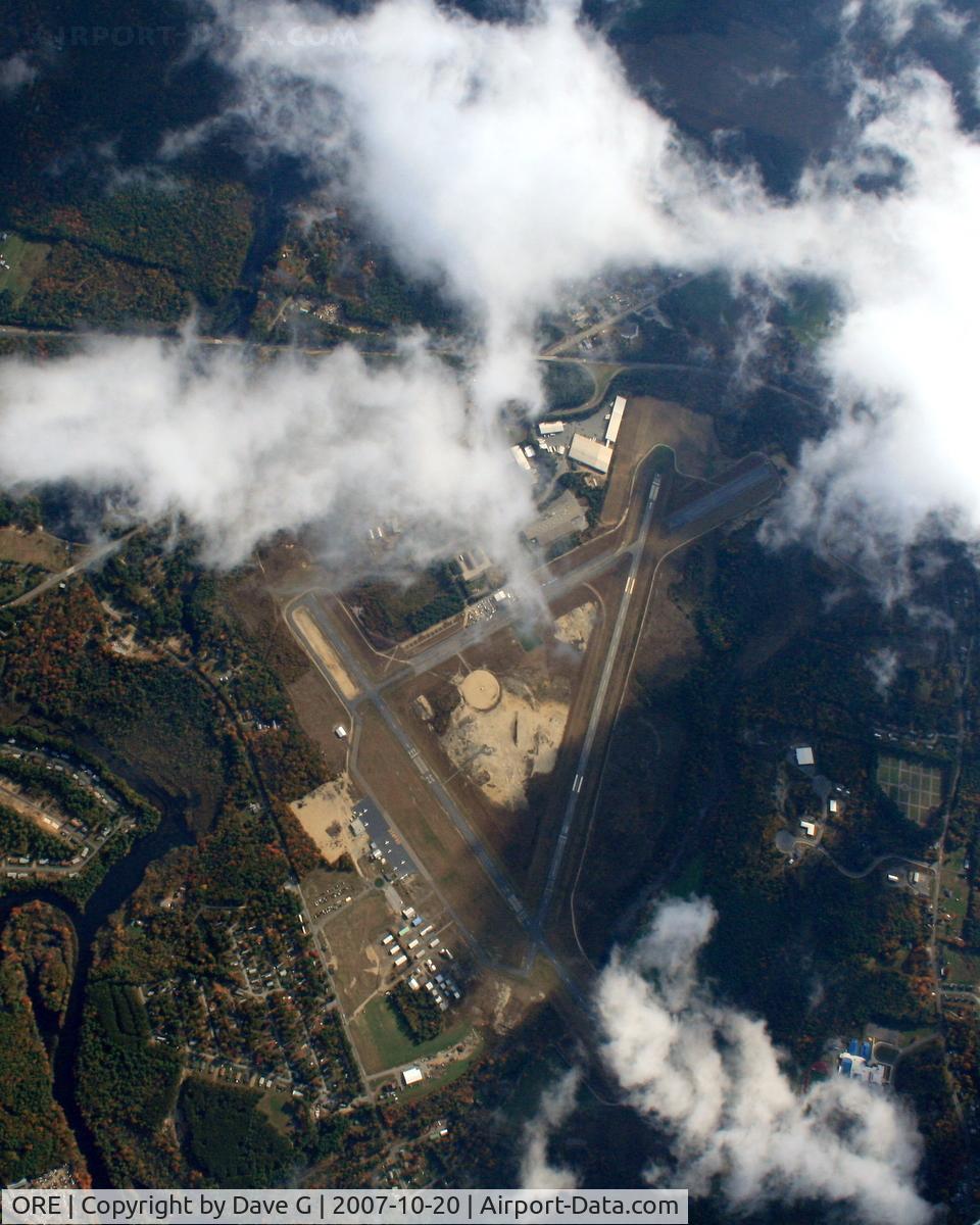Orange Municipal Airport (ORE) - Orange, MA from 14,000 feet above