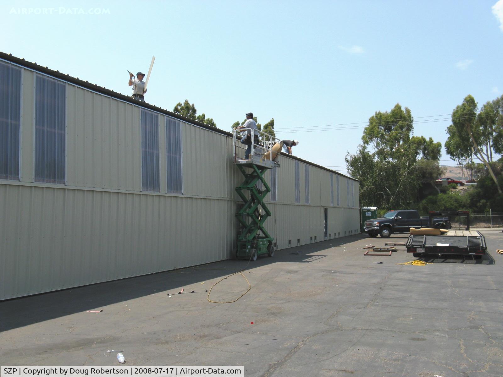 Santa Paula Airport (SZP) - Enclosing open hangars and or adding translucent fiberglass panels