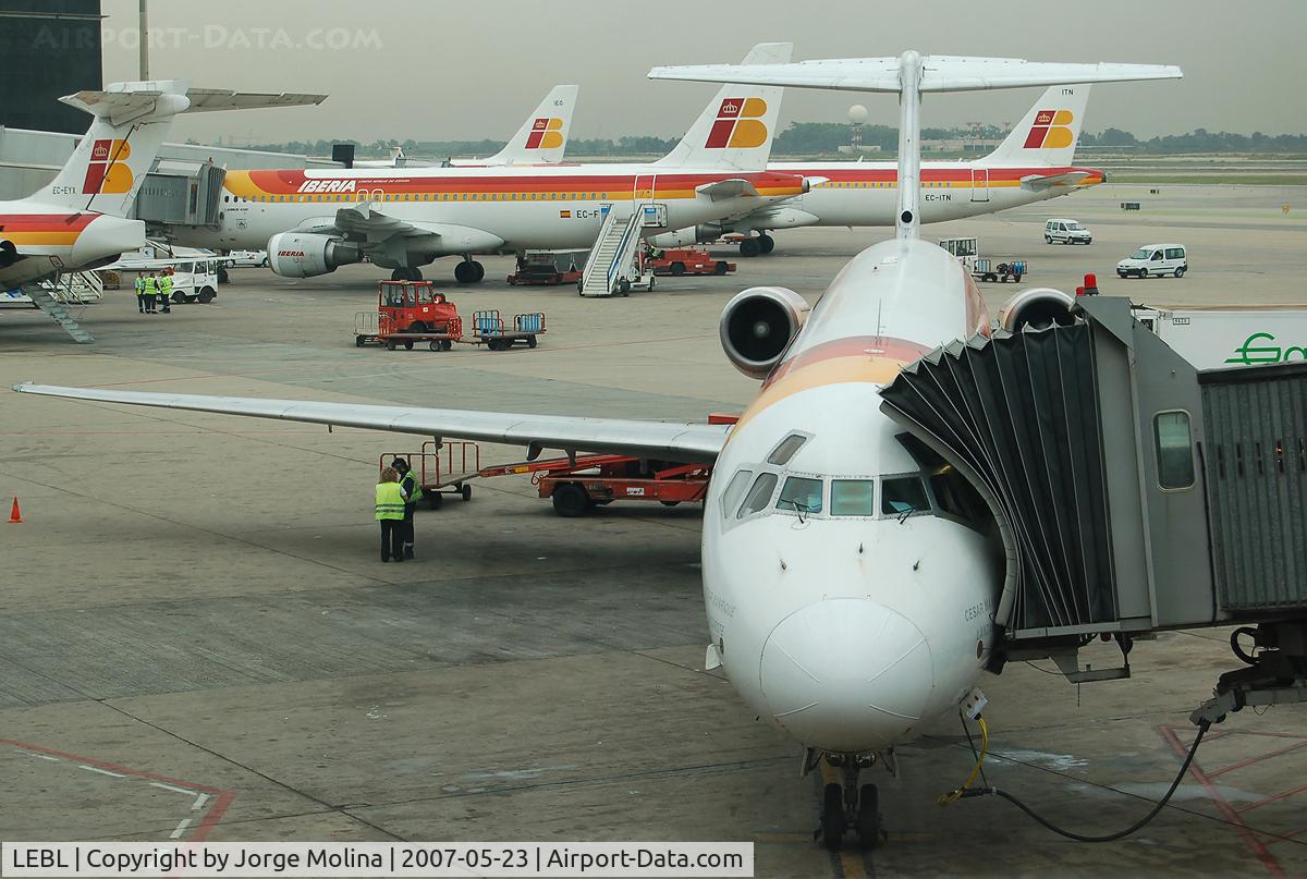 Barcelona International Airport, Barcelona Spain (LEBL) - Iberia´s world on LEBL...