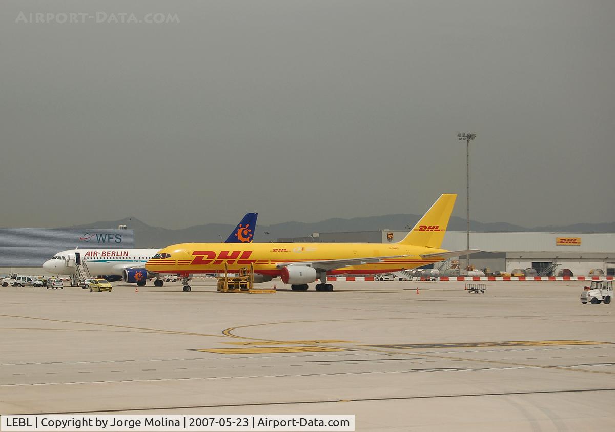 Barcelona International Airport, Barcelona Spain (LEBL) - Cargo platform sector.