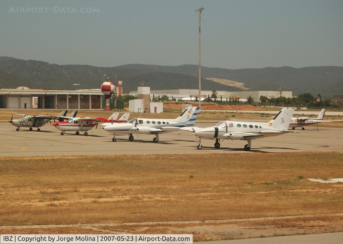 Ibiza Airport, Ibiza Spain (IBZ) - General aviation platform.