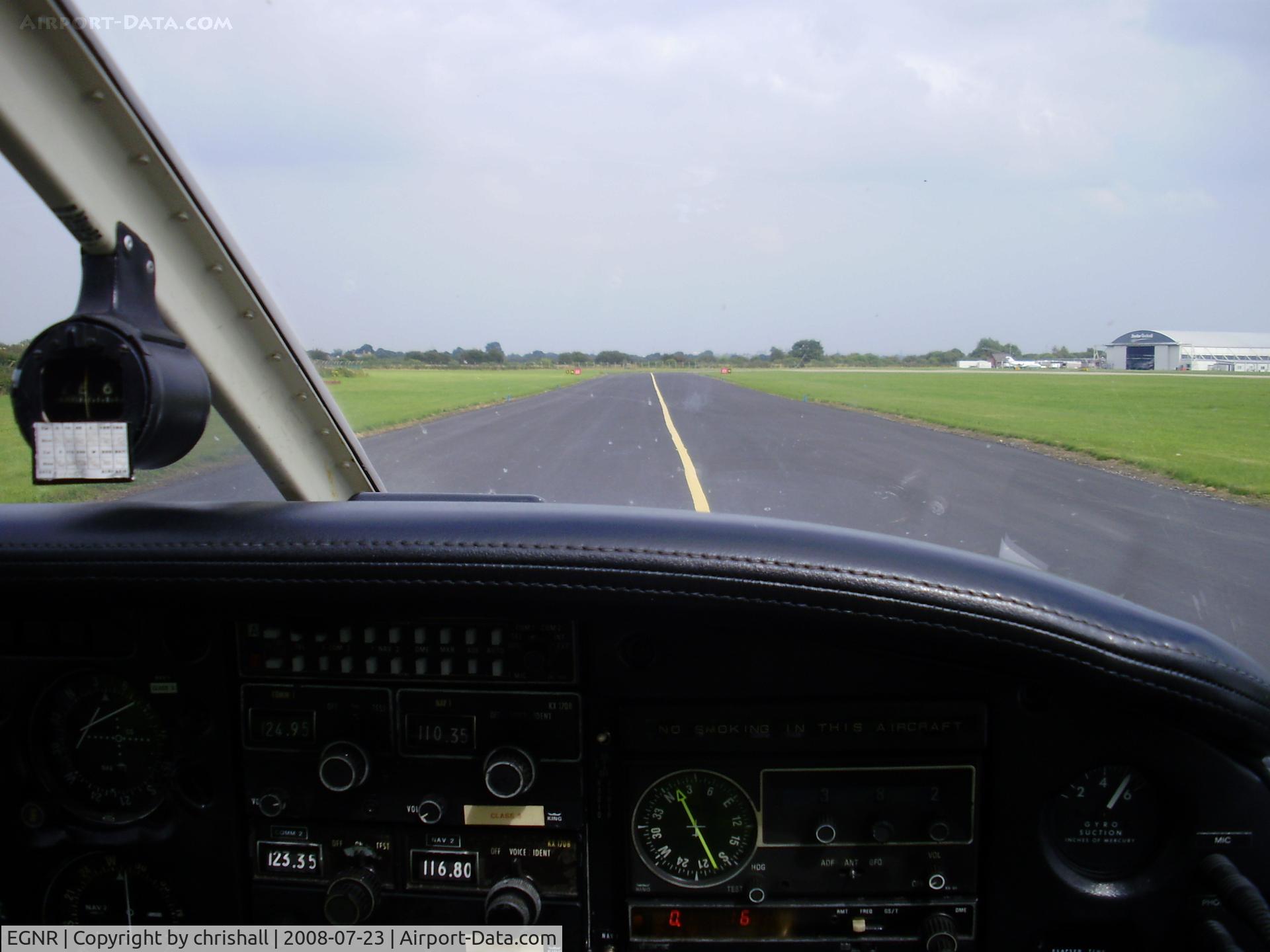 Hawarden Airport, Chester, England United Kingdom (EGNR) - on the taxiway