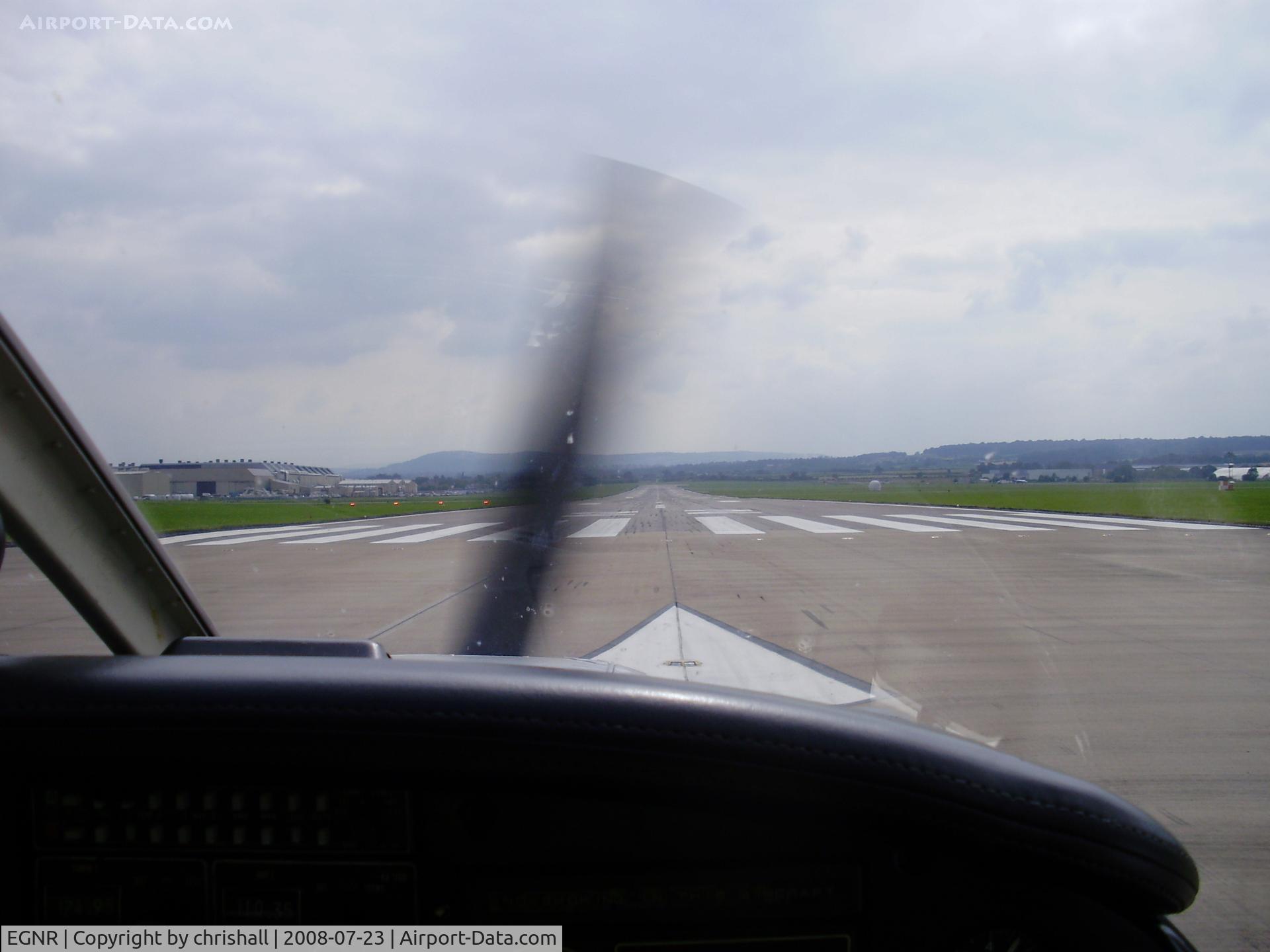 Hawarden Airport, Chester, England United Kingdom (EGNR) - runway 23 departure