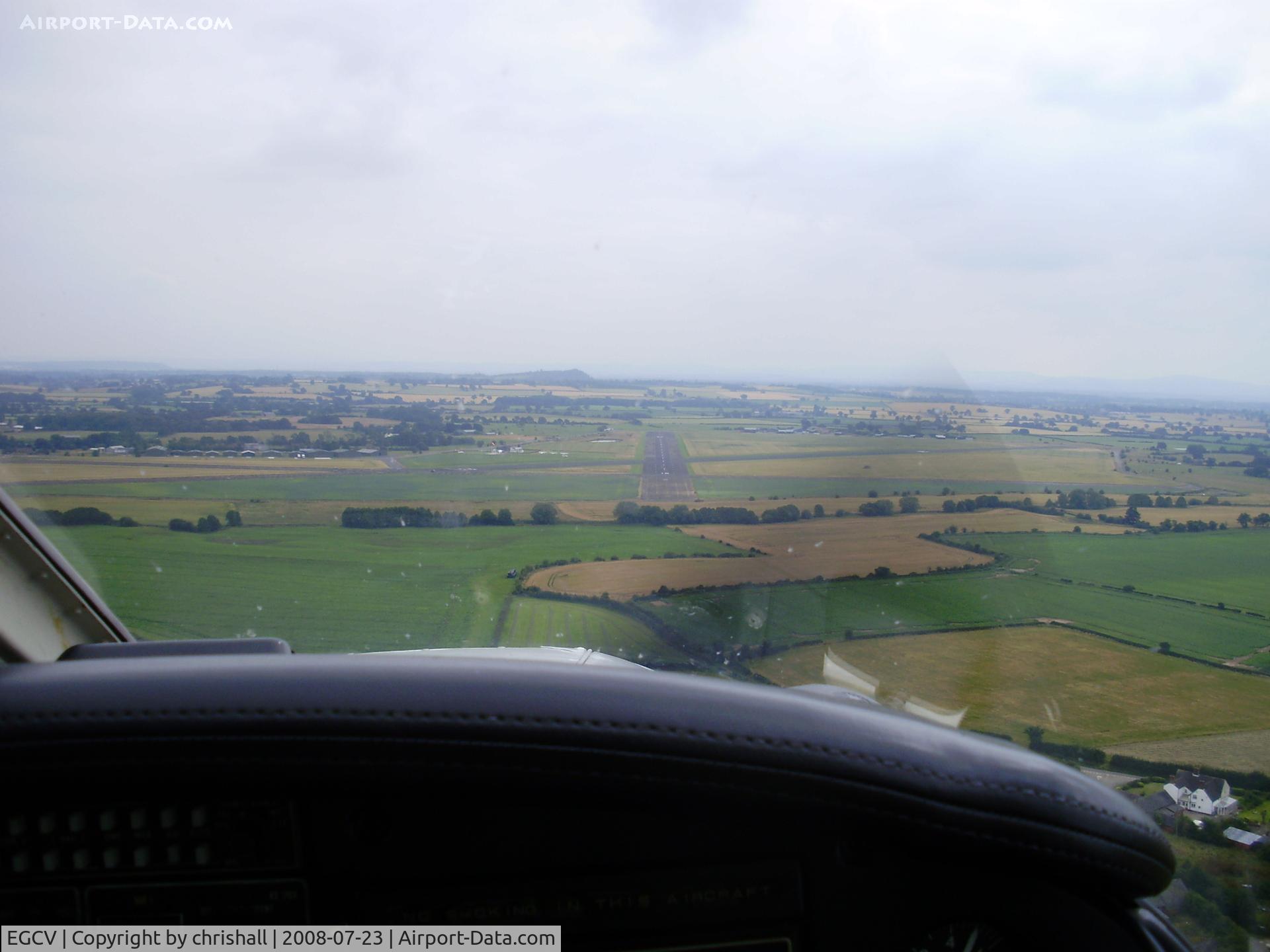 Sleap Airfield Airport, Shrewsbury, England United Kingdom (EGCV) - Final approach to Sleap