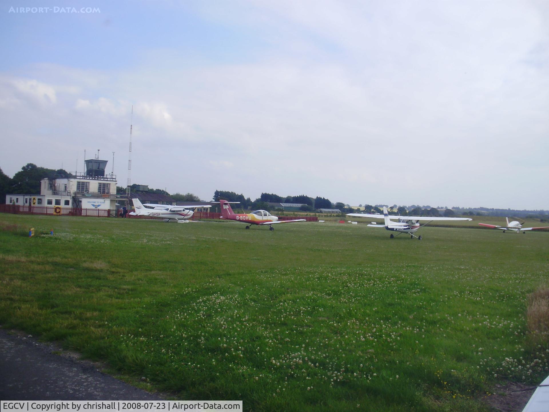 Sleap Airfield Airport, Shrewsbury, England United Kingdom (EGCV) - taxing out from Sleap