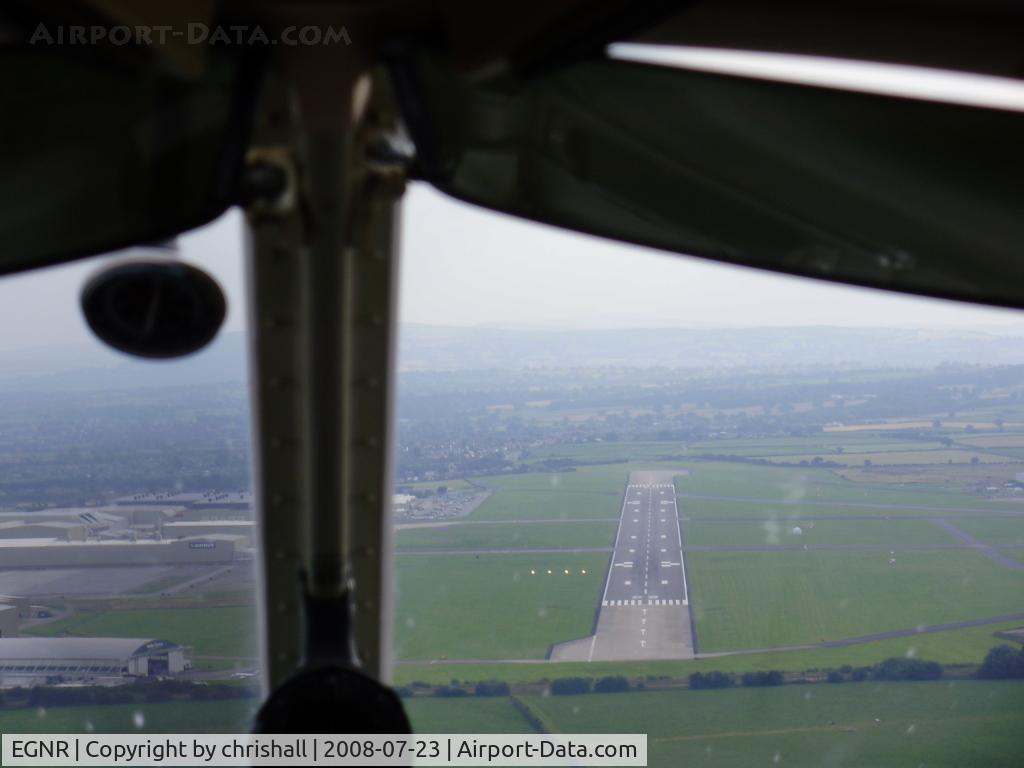 Hawarden Airport, Chester, England United Kingdom (EGNR) - Final approach to Hawarden