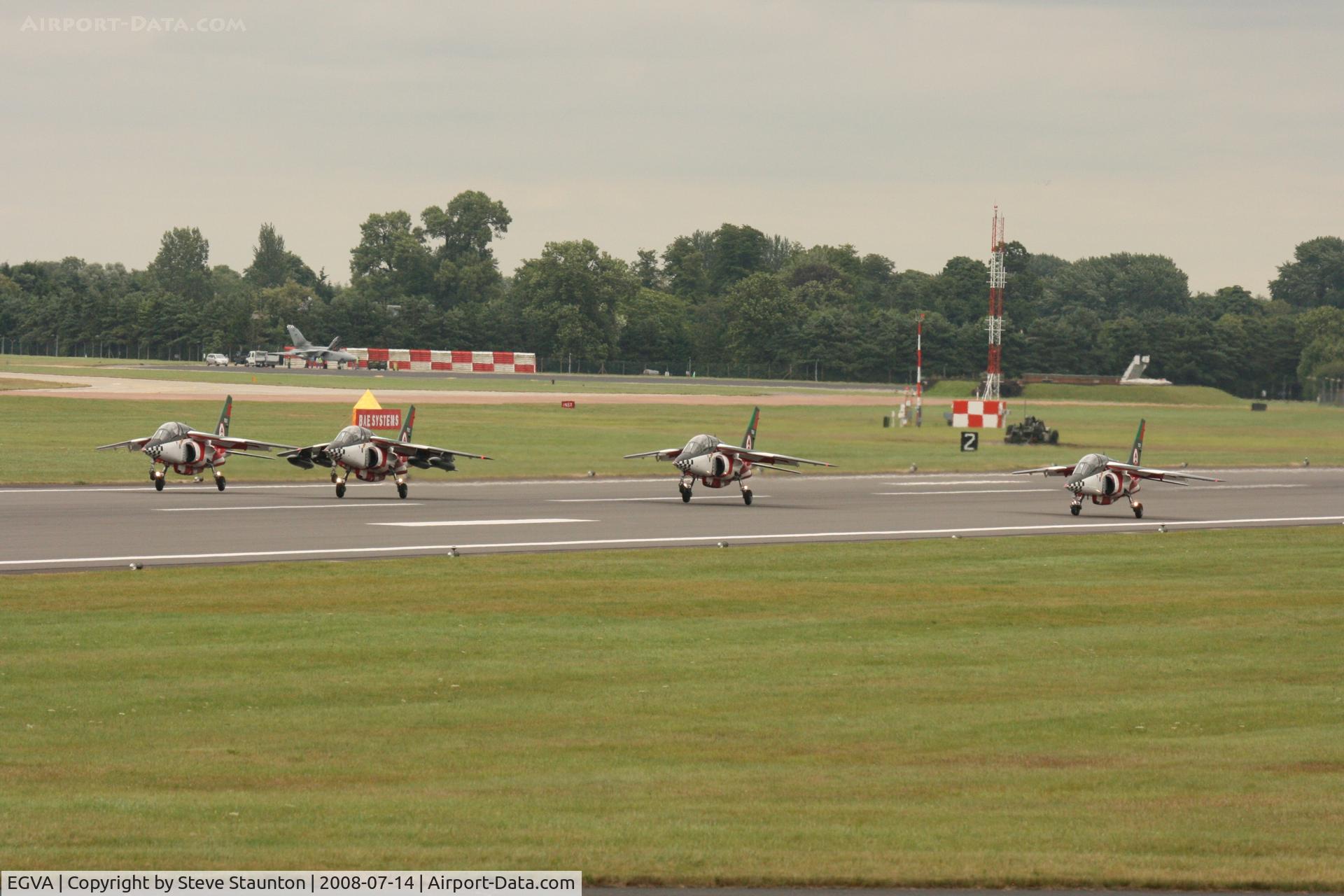 RAF Fairford Airport, Fairford, England United Kingdom (EGVA) - Taken at the Royal International Air Tattoo 2008 during arrivals and departures (show days cancelled due to bad weather)