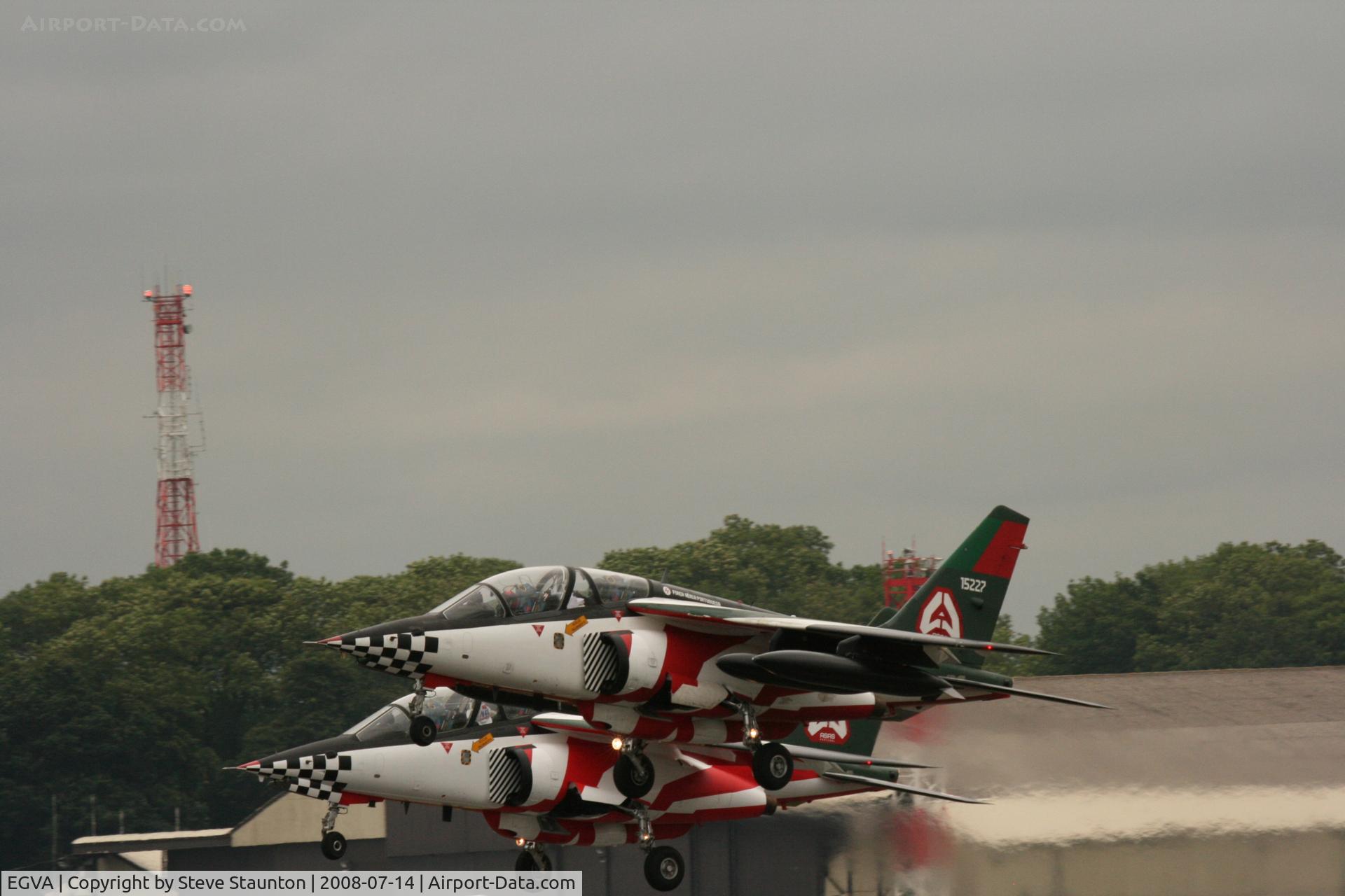 RAF Fairford Airport, Fairford, England United Kingdom (EGVA) - Taken at the Royal International Air Tattoo 2008 during arrivals and departures (show days cancelled due to bad weather)