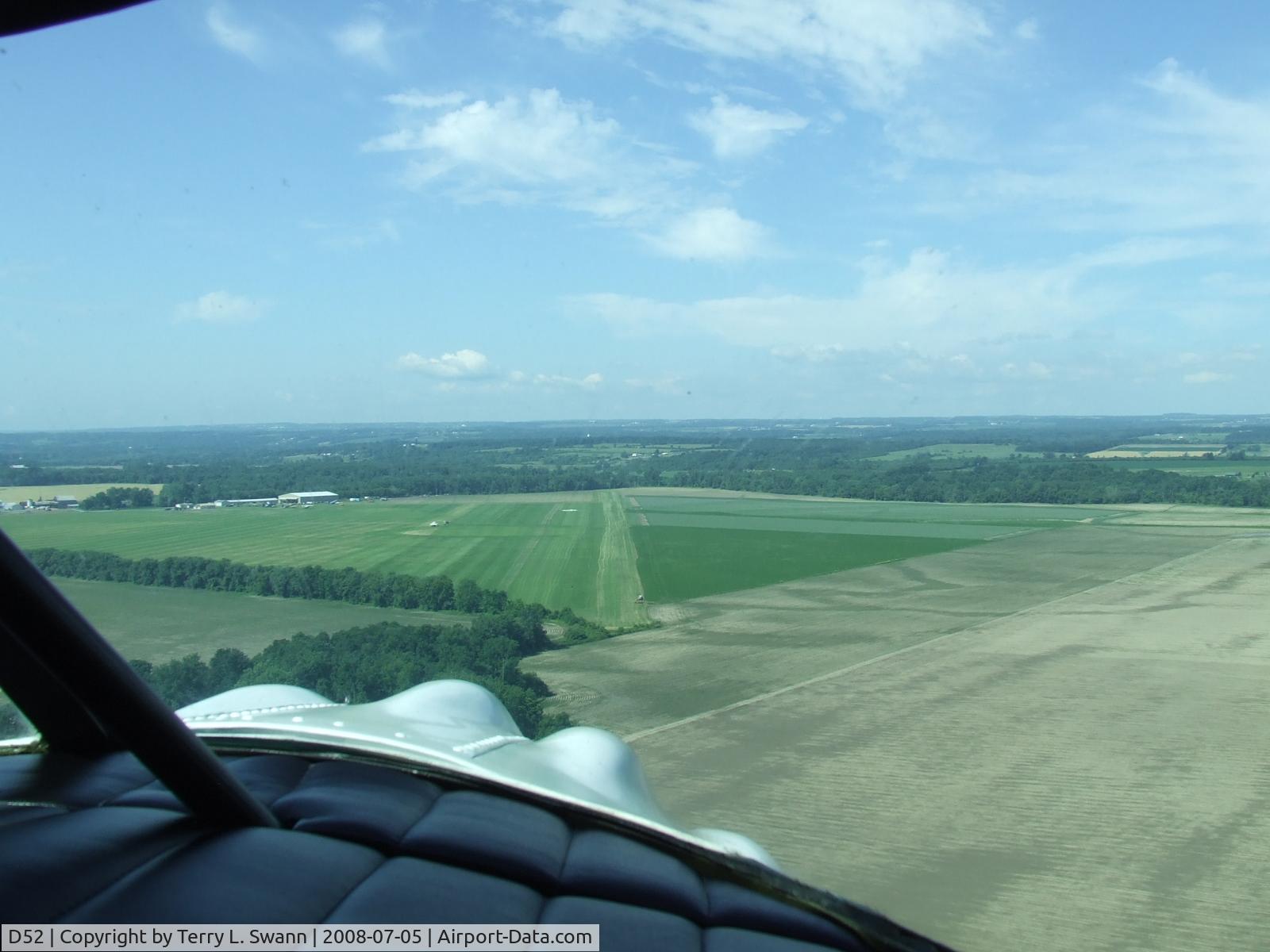 Geneseo Airport (D52) - On final at Geneseo in a Stinson SR-9C.