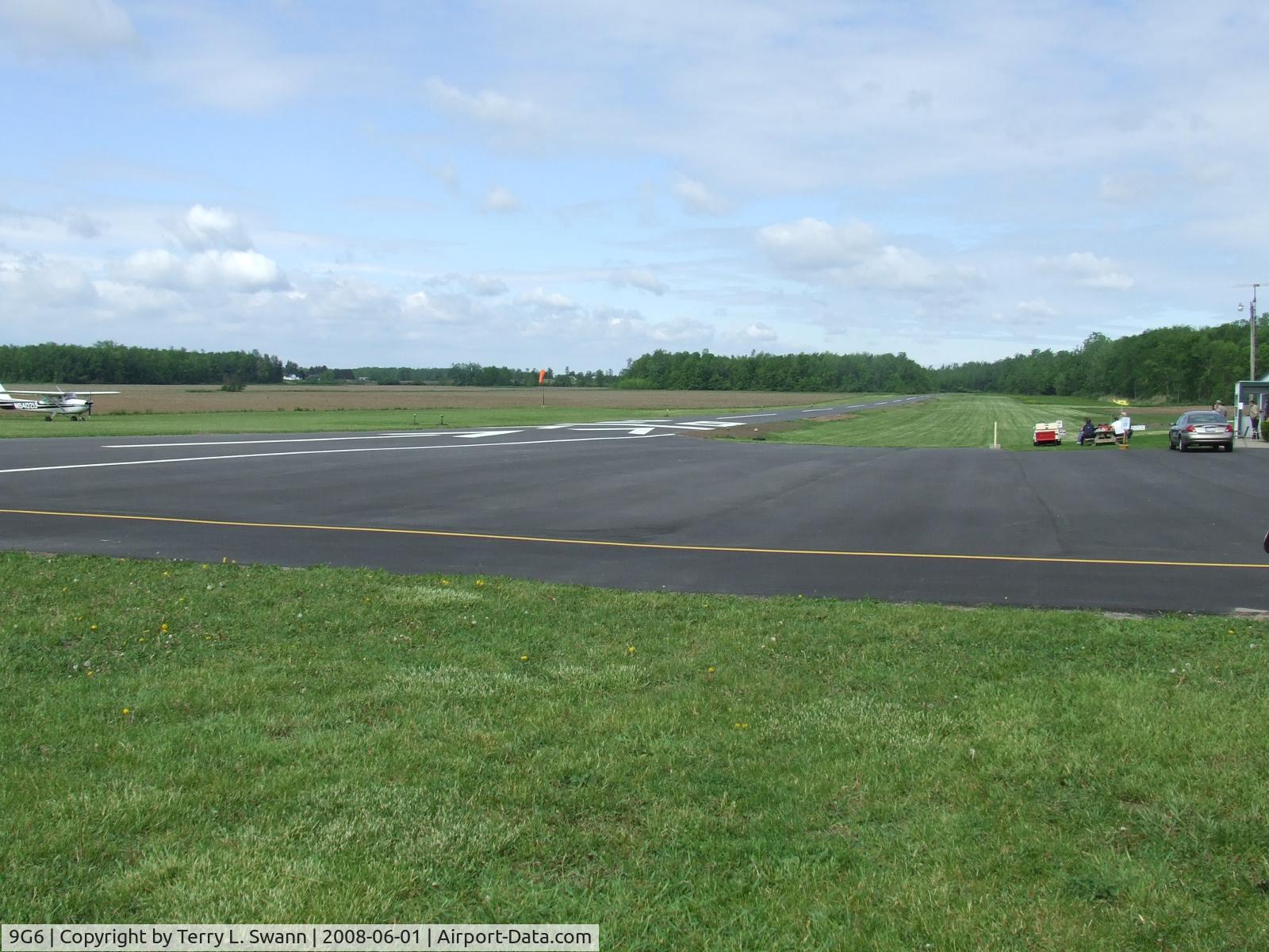 Pine Hill Airport (9G6) - Looking down Runway 28.