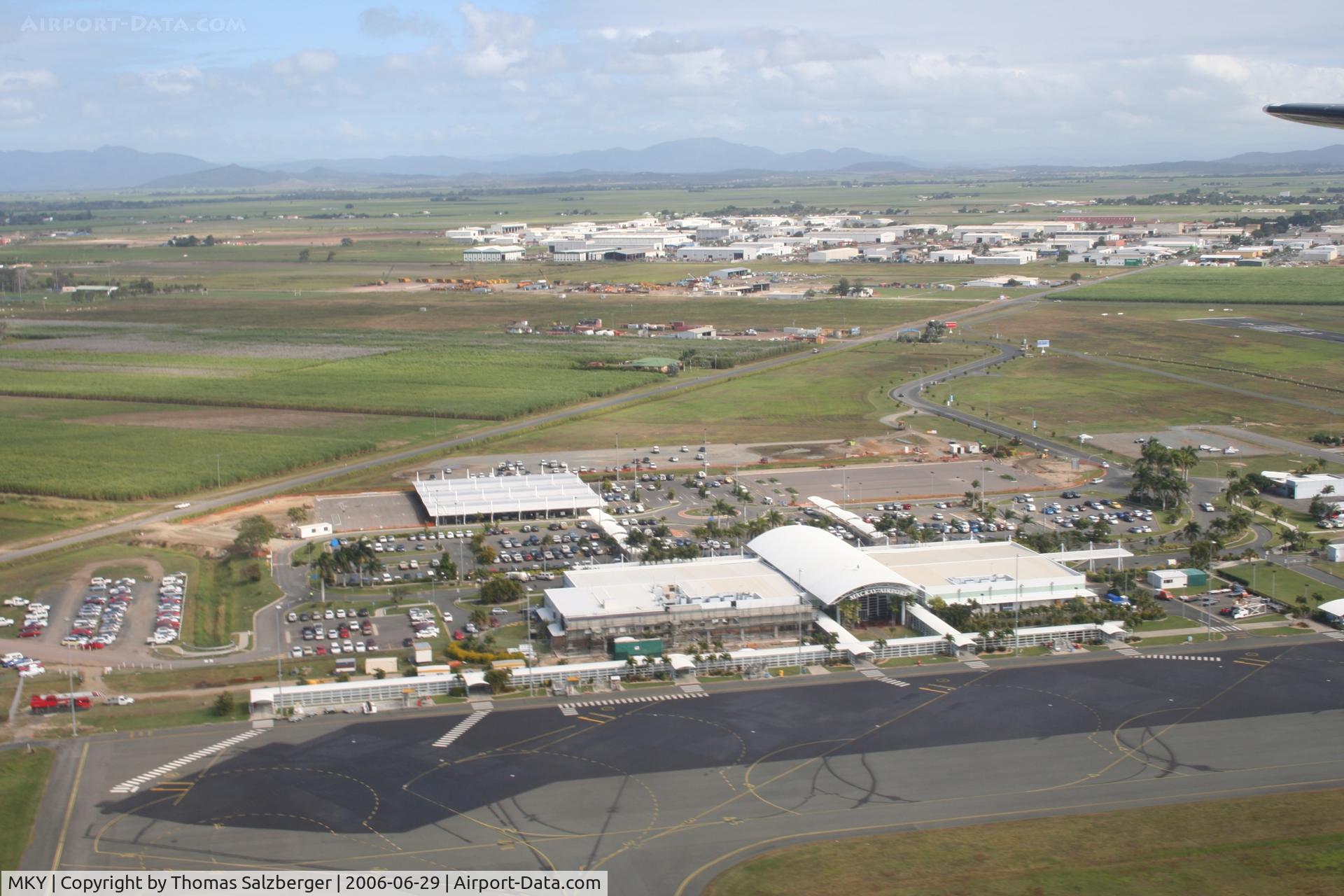 Marco Island Airport (MKY) - Mackay Airport Aerial view from departing aicraft