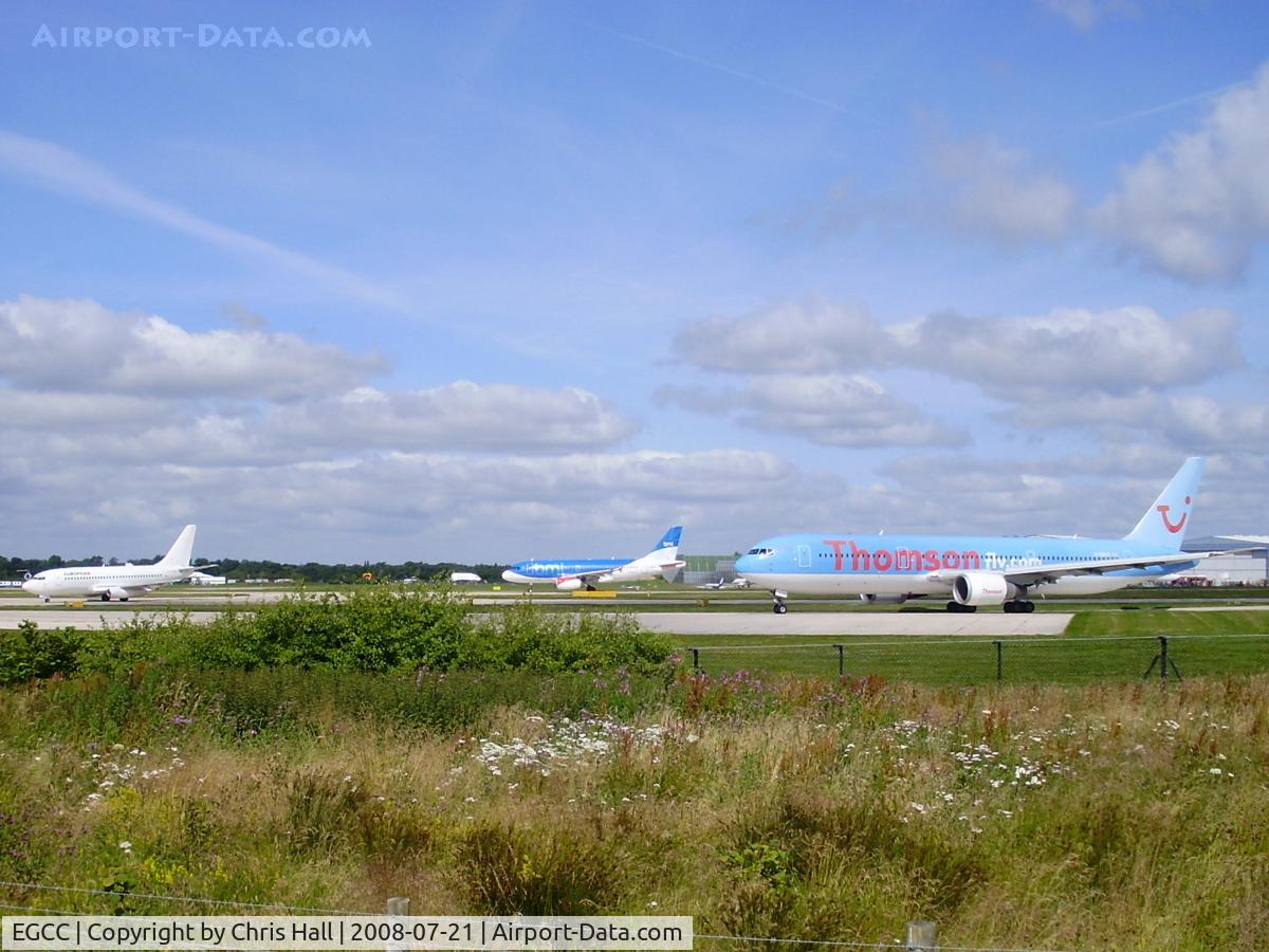 Manchester Airport, Manchester, England United Kingdom (EGCC) - Busy day on RW 23L