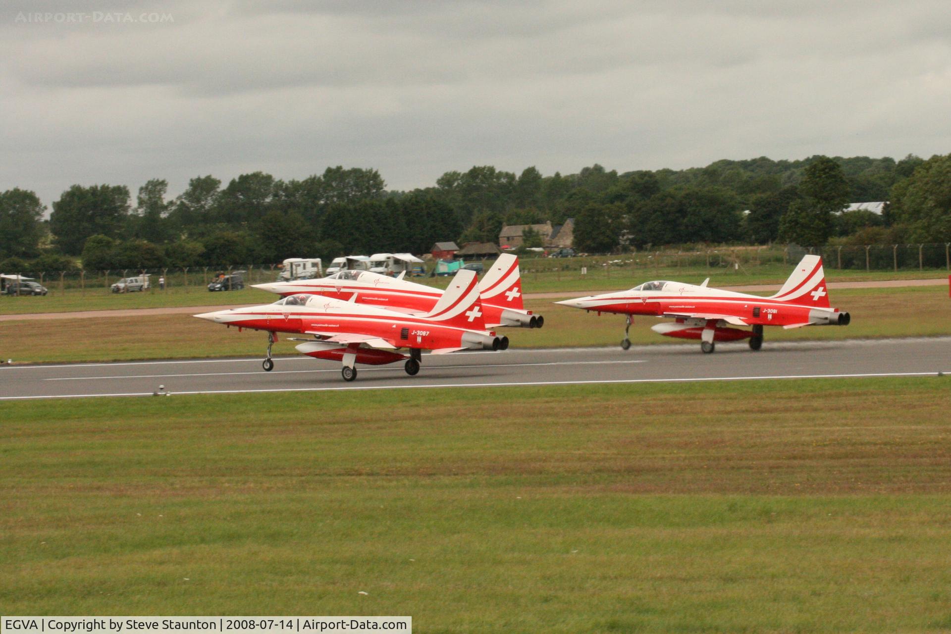 RAF Fairford Airport, Fairford, England United Kingdom (EGVA) - Taken at the Royal International Air Tattoo 2008 during arrivals and departures (show days cancelled due to bad weather)