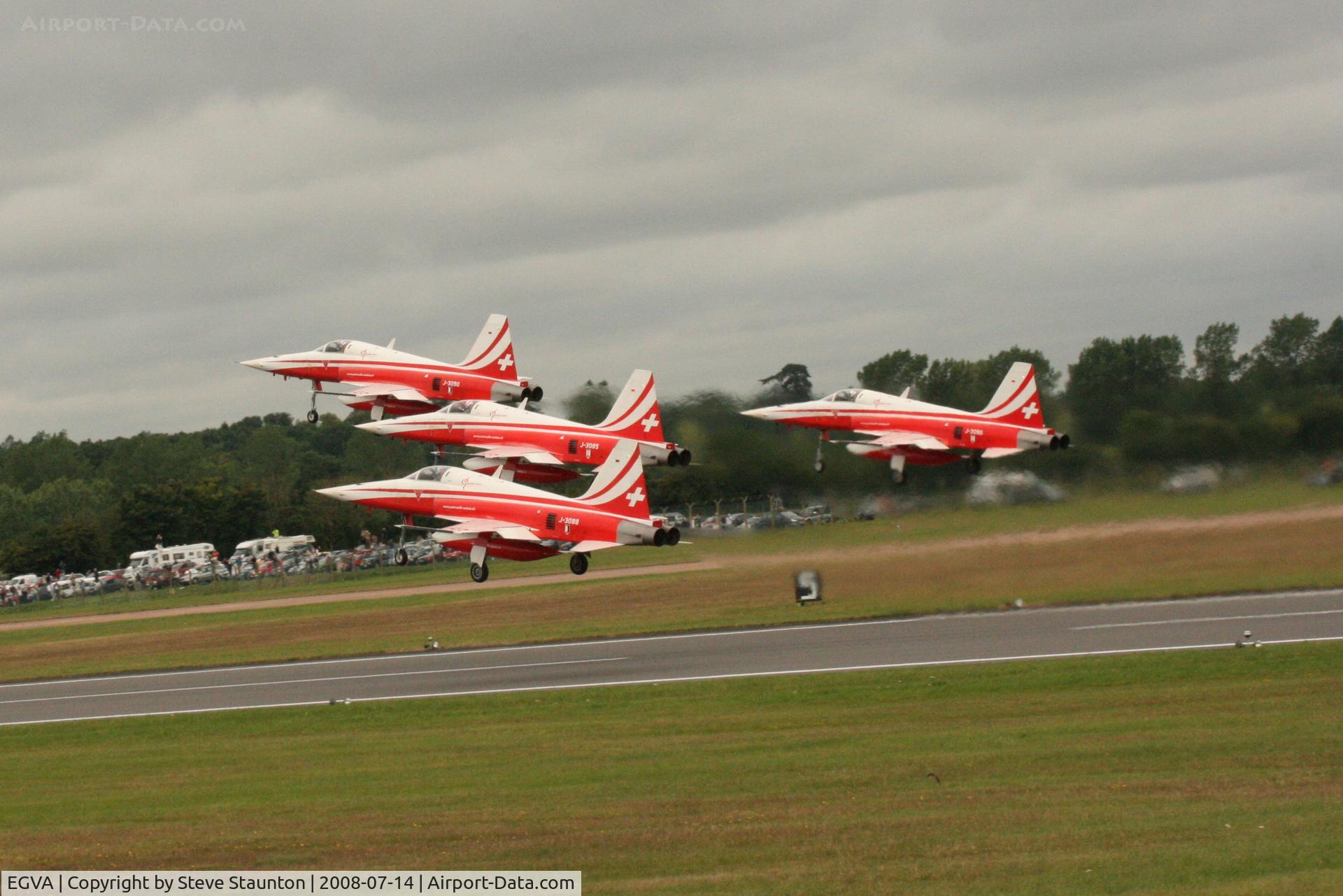 RAF Fairford Airport, Fairford, England United Kingdom (EGVA) - Taken at the Royal International Air Tattoo 2008 during arrivals and departures (show days cancelled due to bad weather)