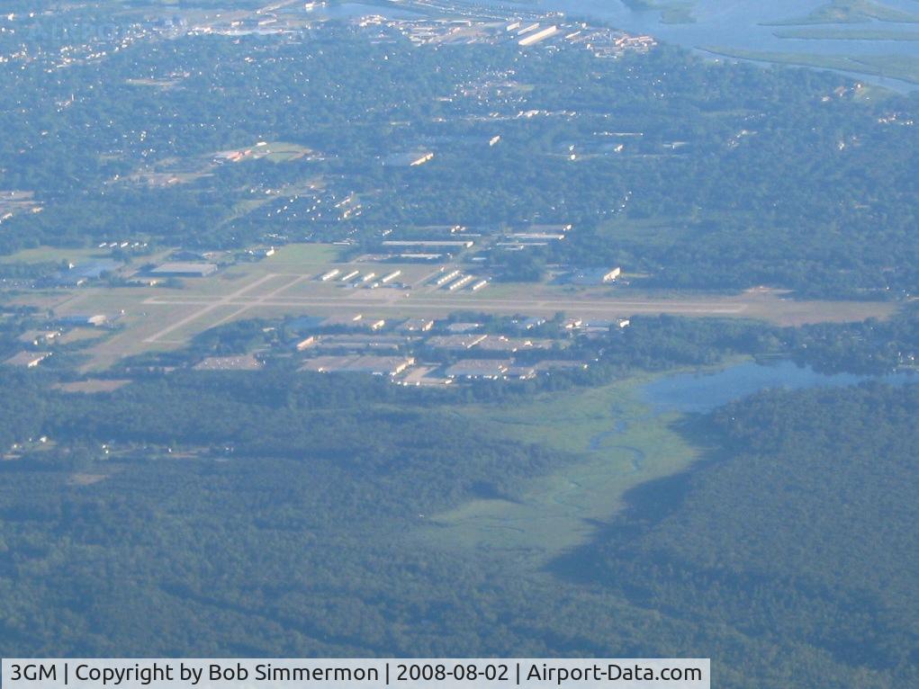 Grand Haven Memorial Airpark Airport (3GM) - Looking north from 6000'