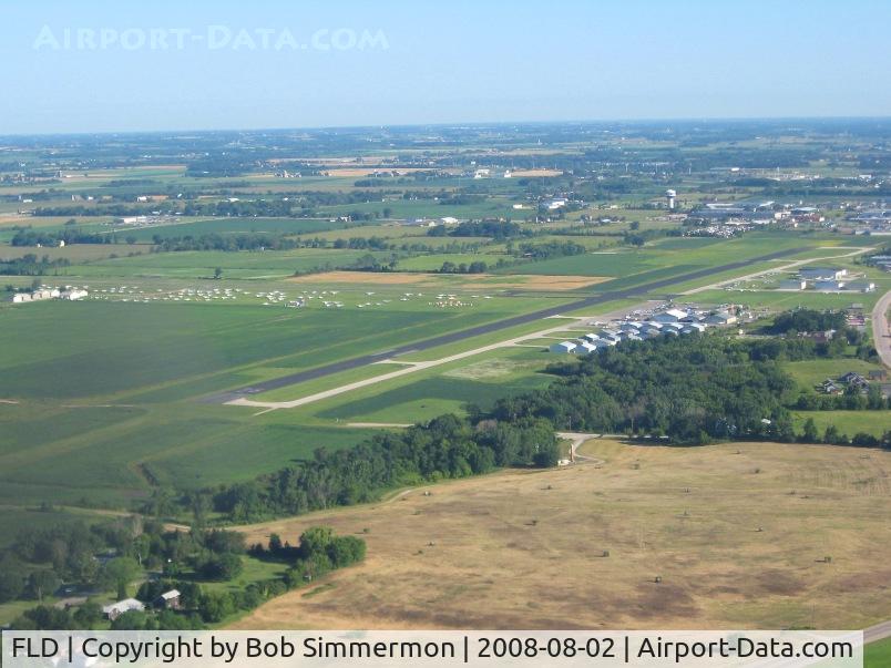 Fond Du Lac County Airport (FLD) - Approaching from the southeast.