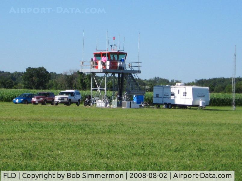Fond Du Lac County Airport (FLD) - Temporary control tower during Airventure 2008 (Oshkosh).