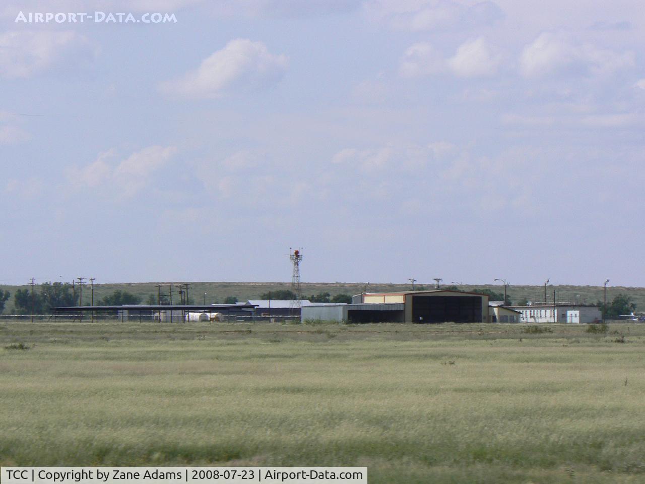 Tucumcari Municipal Airport (TCC) - Tucumcari New Mexico - from I-40 at the posted 75mph! ...I didn't have time to stop!
