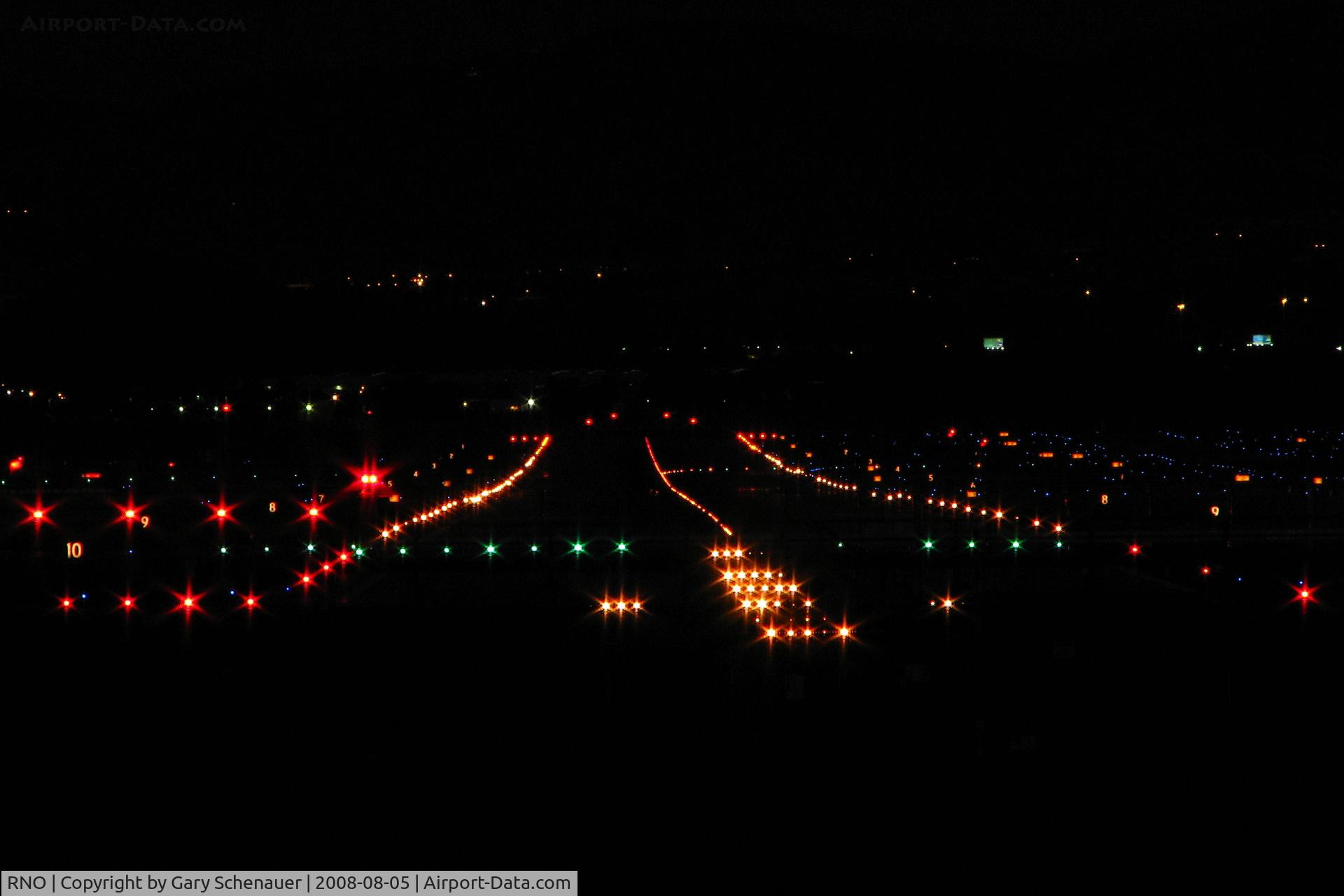 Reno/tahoe International Airport (RNO) - Until this week, this shot (taken from north of the airport at ground level) of runway 16R was not possible due to the presence of trees that have now been cleared.