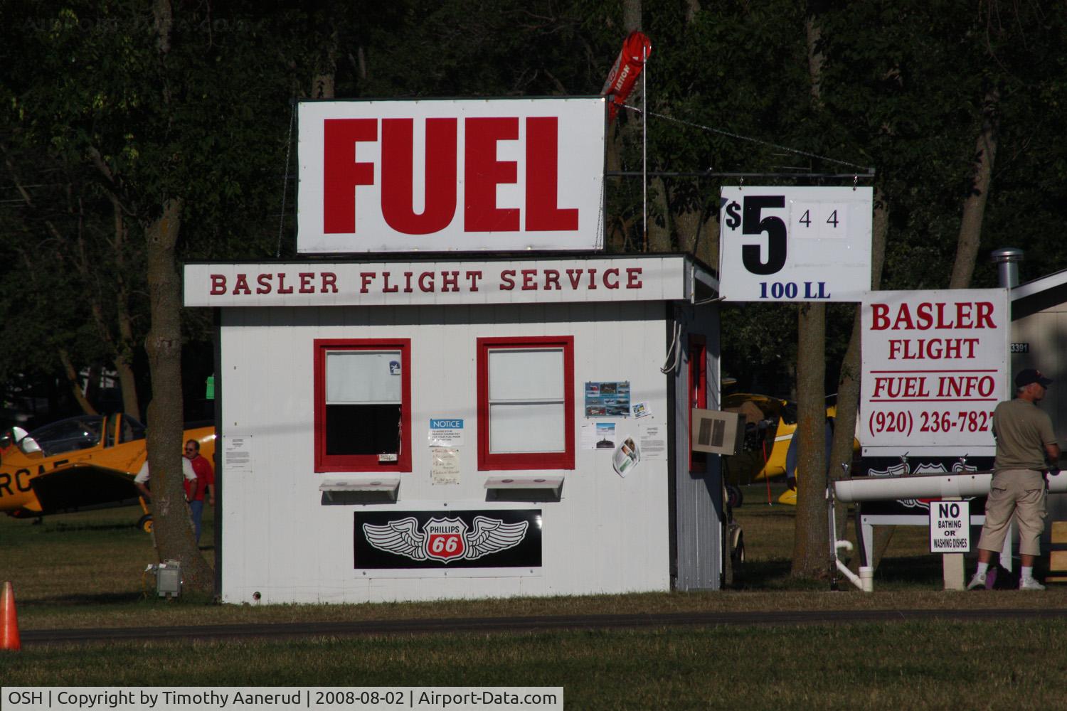 Wittman Regional Airport (OSH) - EAA AirVenture 2008, fuel payment booth on the south end of the airport