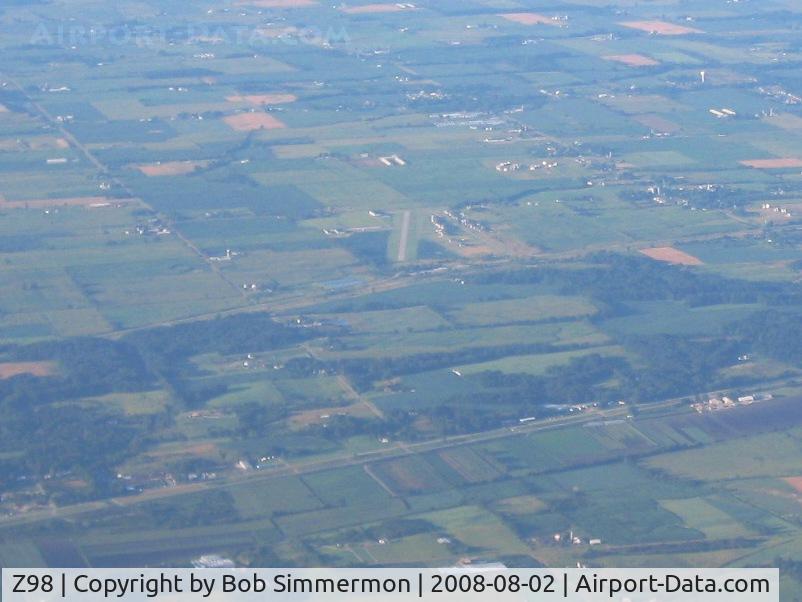 Ottawa Executive Airport (Z98) - Looking south from 7500'