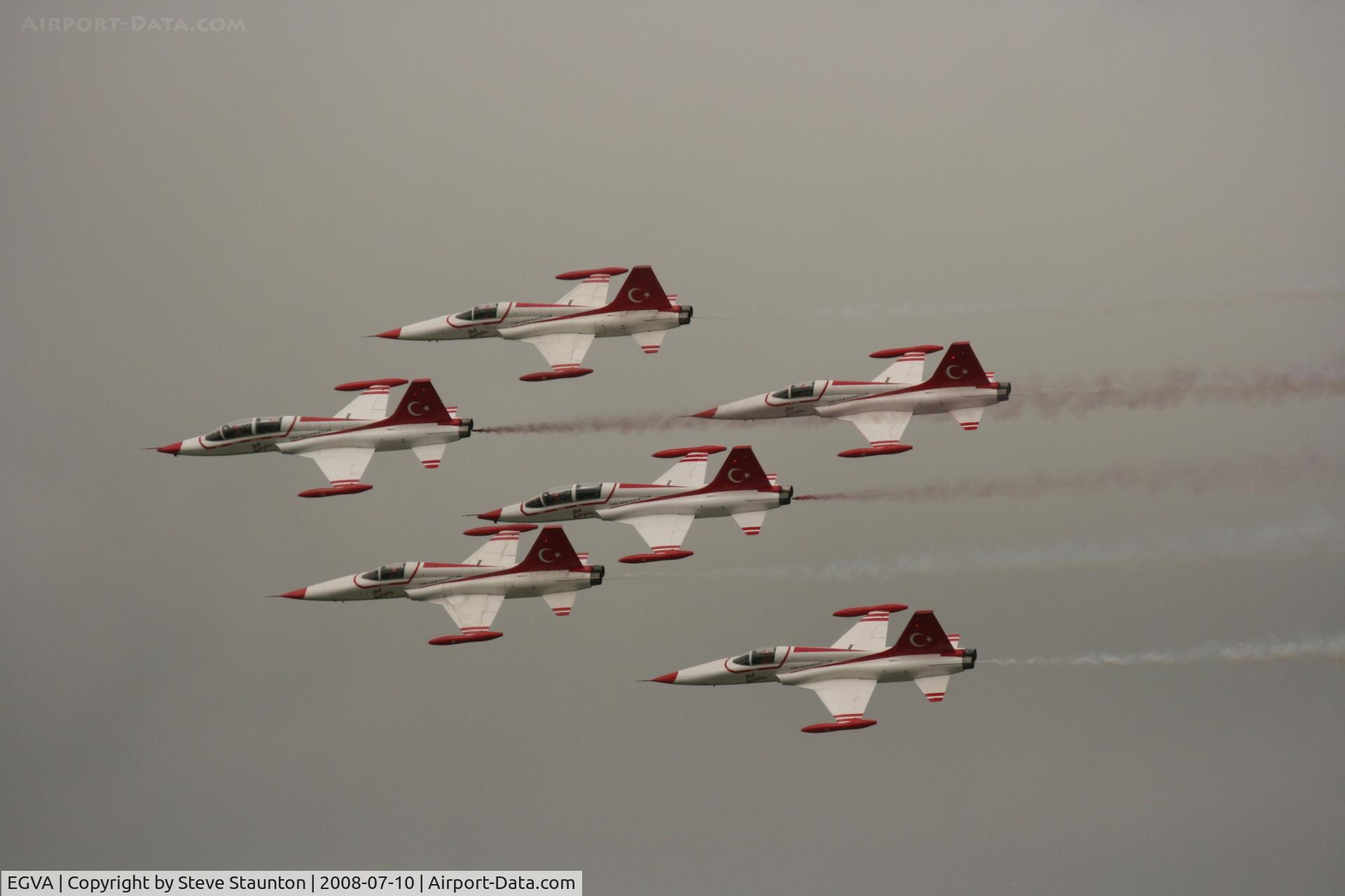 RAF Fairford Airport, Fairford, England United Kingdom (EGVA) - Taken at the Royal International Air Tattoo 2008 during arrivals and departures (show days cancelled due to bad weather)