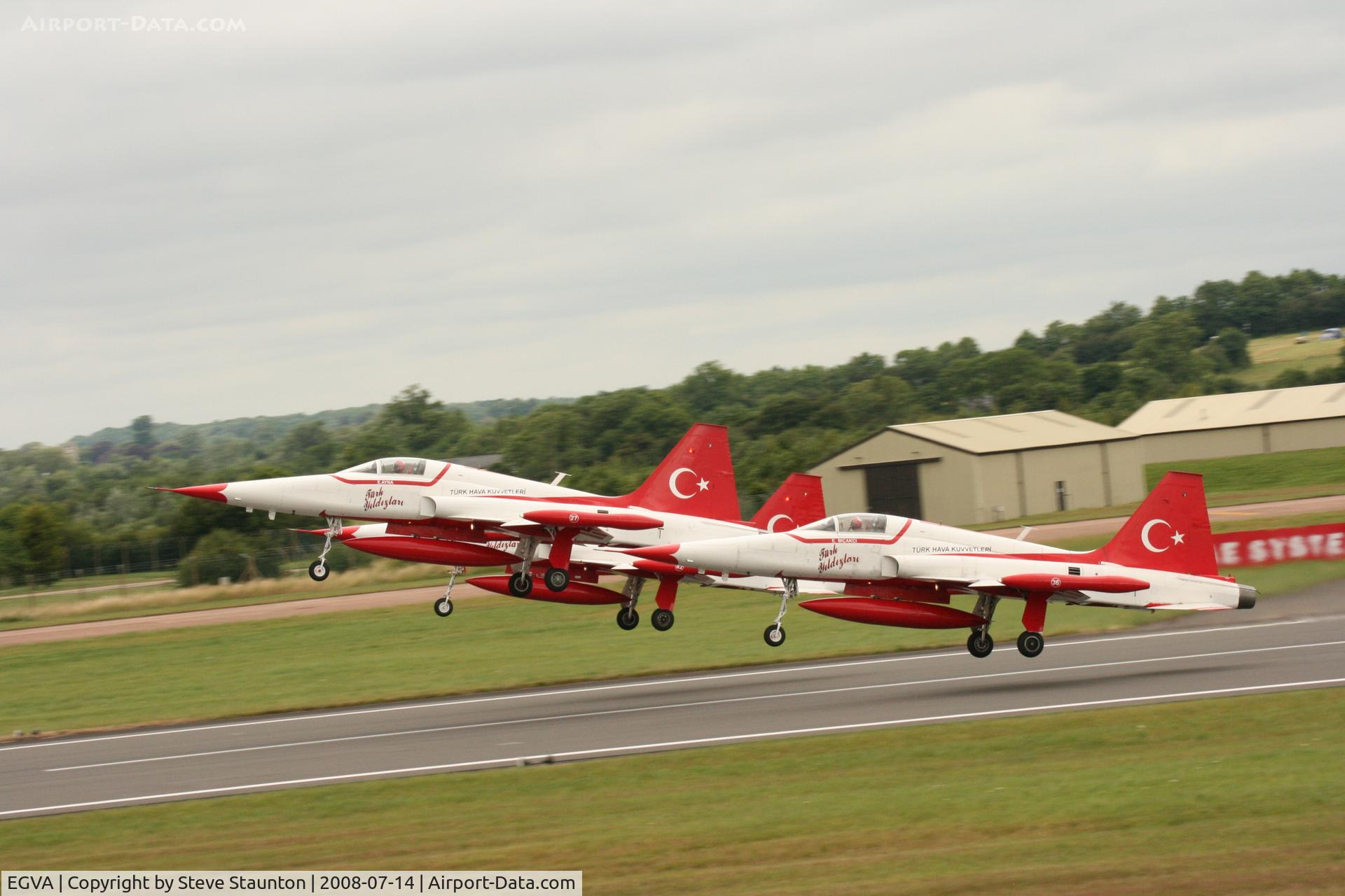 RAF Fairford Airport, Fairford, England United Kingdom (EGVA) - Taken at the Royal International Air Tattoo 2008 during arrivals and departures (show days cancelled due to bad weather)