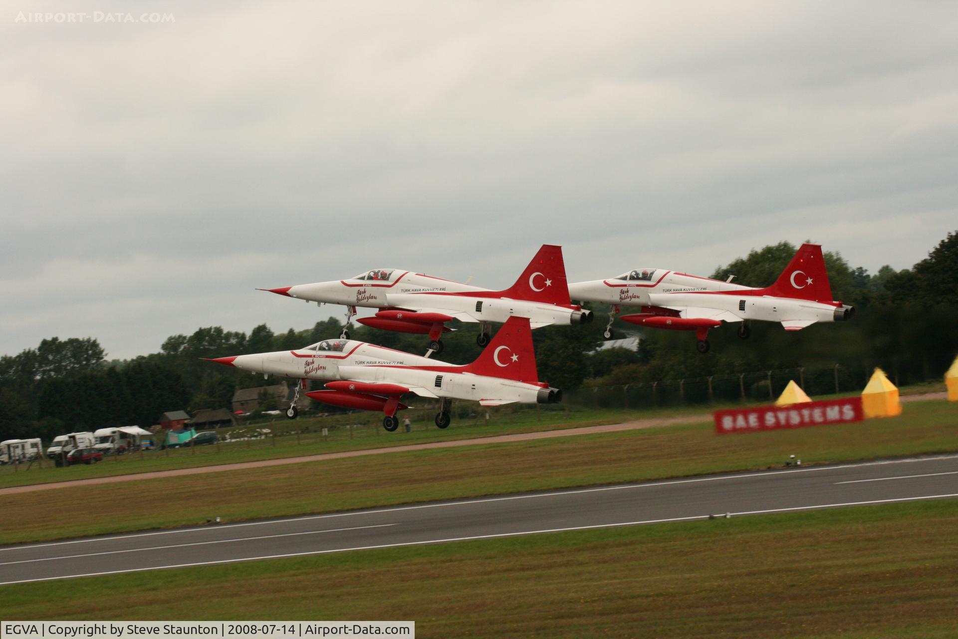 RAF Fairford Airport, Fairford, England United Kingdom (EGVA) - Taken at the Royal International Air Tattoo 2008 during arrivals and departures (show days cancelled due to bad weather)