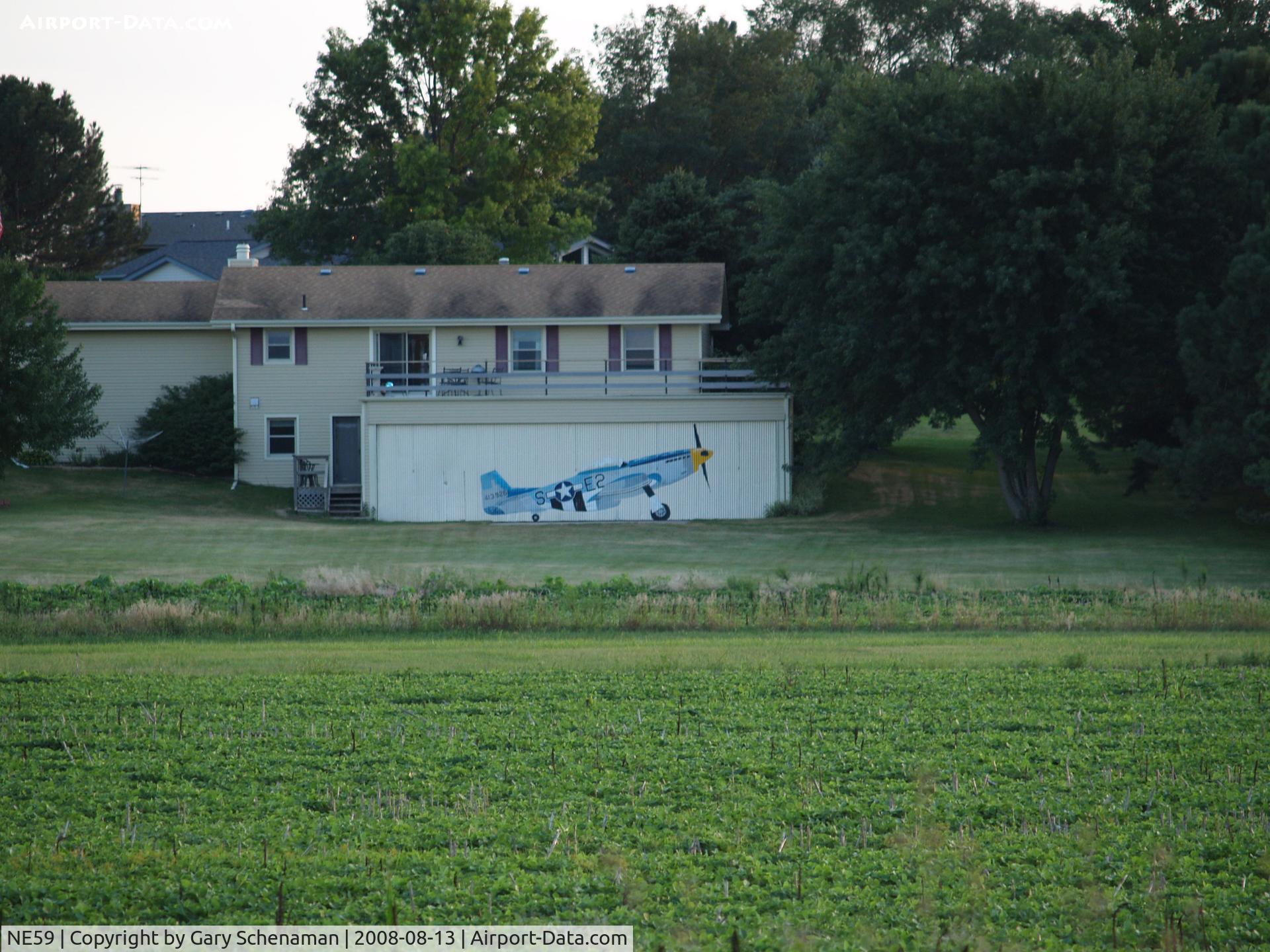 Pester Airport (NE59) - ONE OF THE HANGERS AT PESTER FIELD.  