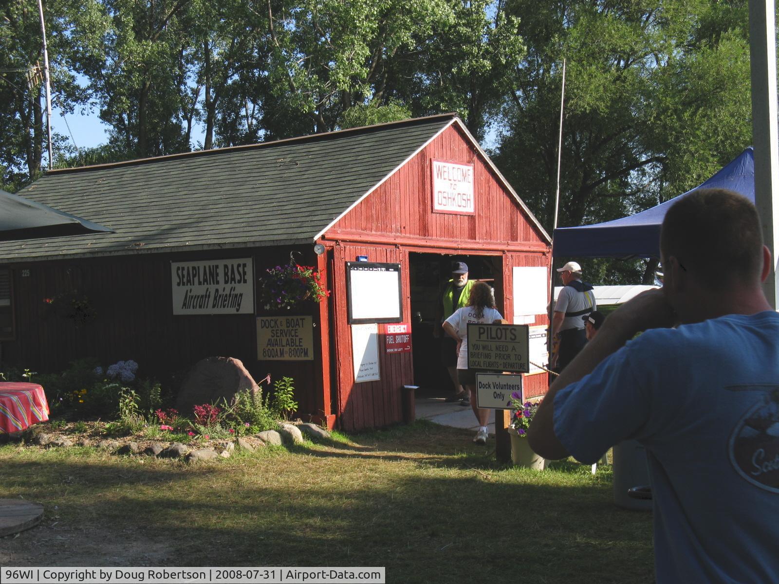 Vette/blust Seaplane Base (96WI) - Vette/Blust EAA Seaplane Base, Briefing Bldg.