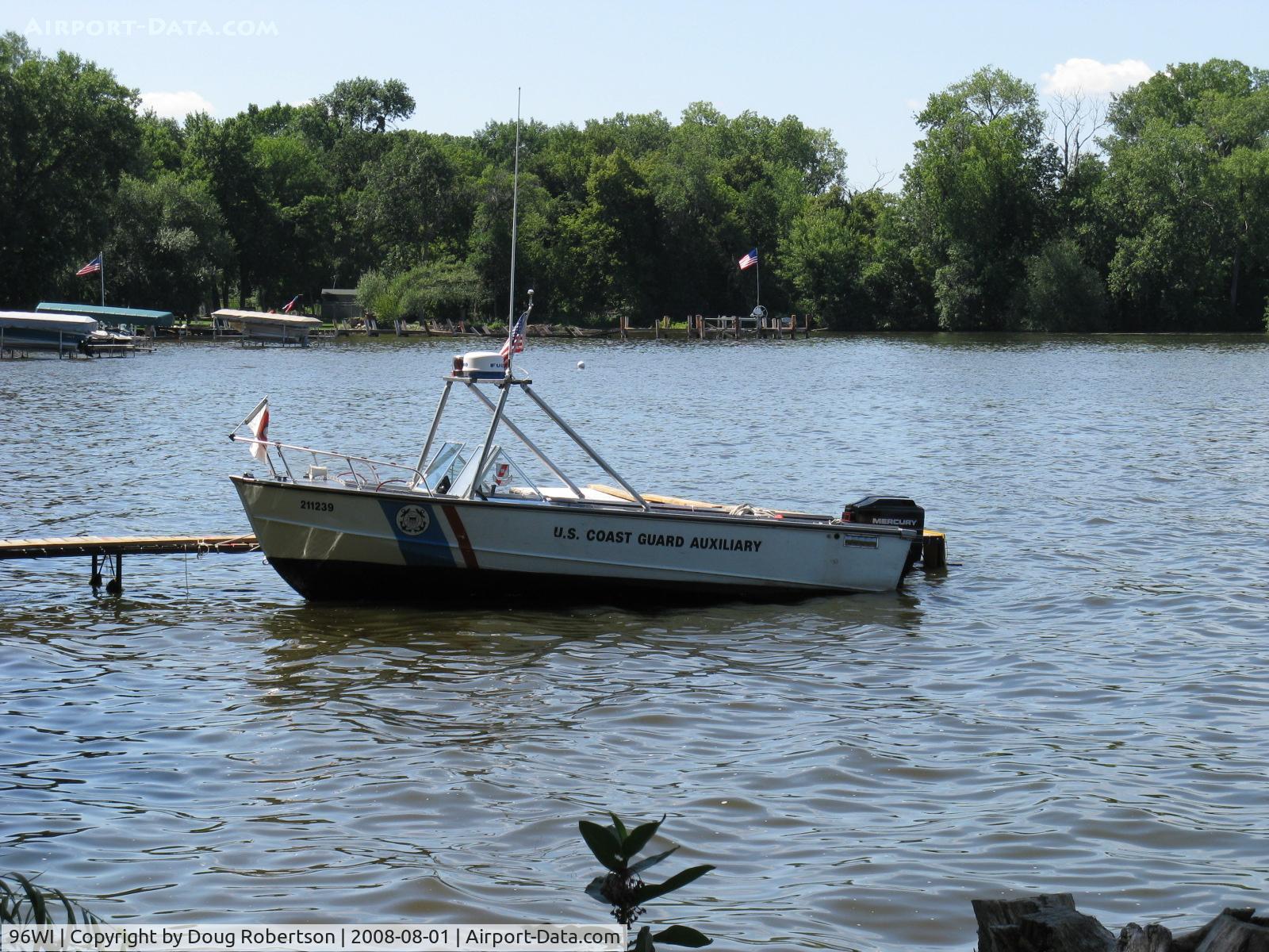 Vette/blust Seaplane Base (96WI) - Vette/Blust EAA Seaplane Base, US Coast Guard Auxiliary Search & Rescue vessel 