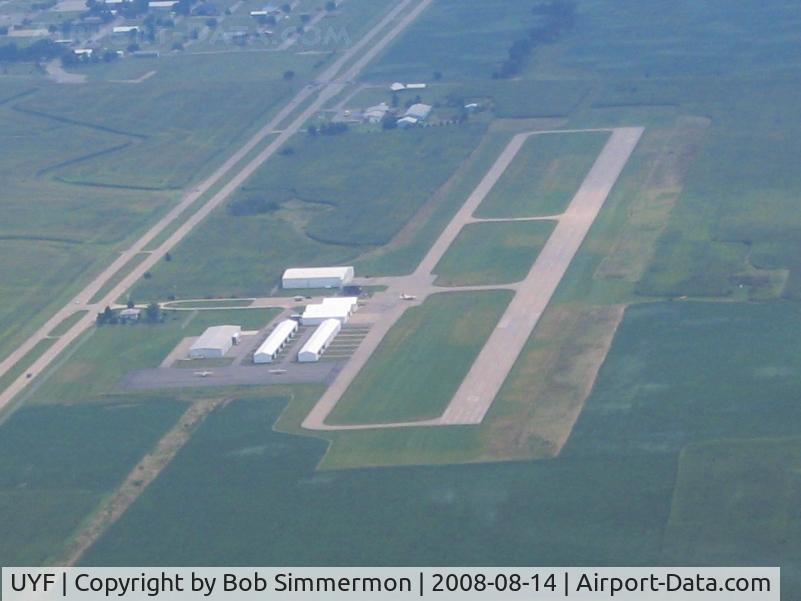 Madison County Airport (UYF) - Looking east.