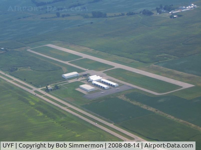 Madison County Airport (UYF) - Looking southeast
