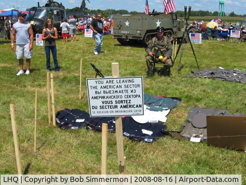 Fairfield County Airport (LHQ) - Part of the military exhibit at Wings of Victory airshow - Lancaster, Ohio