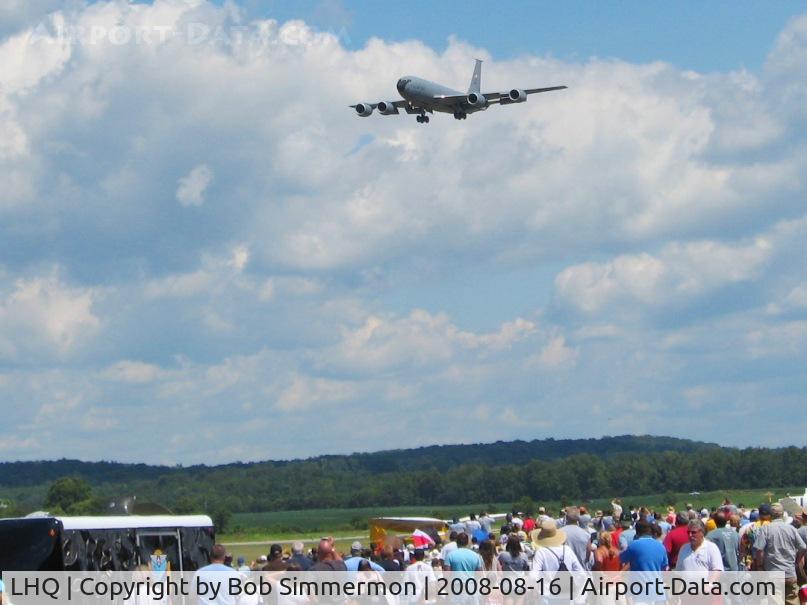 Fairfield County Airport (LHQ) - KC-135 flying over Wings of Victory airshow - Lancaster, Ohio