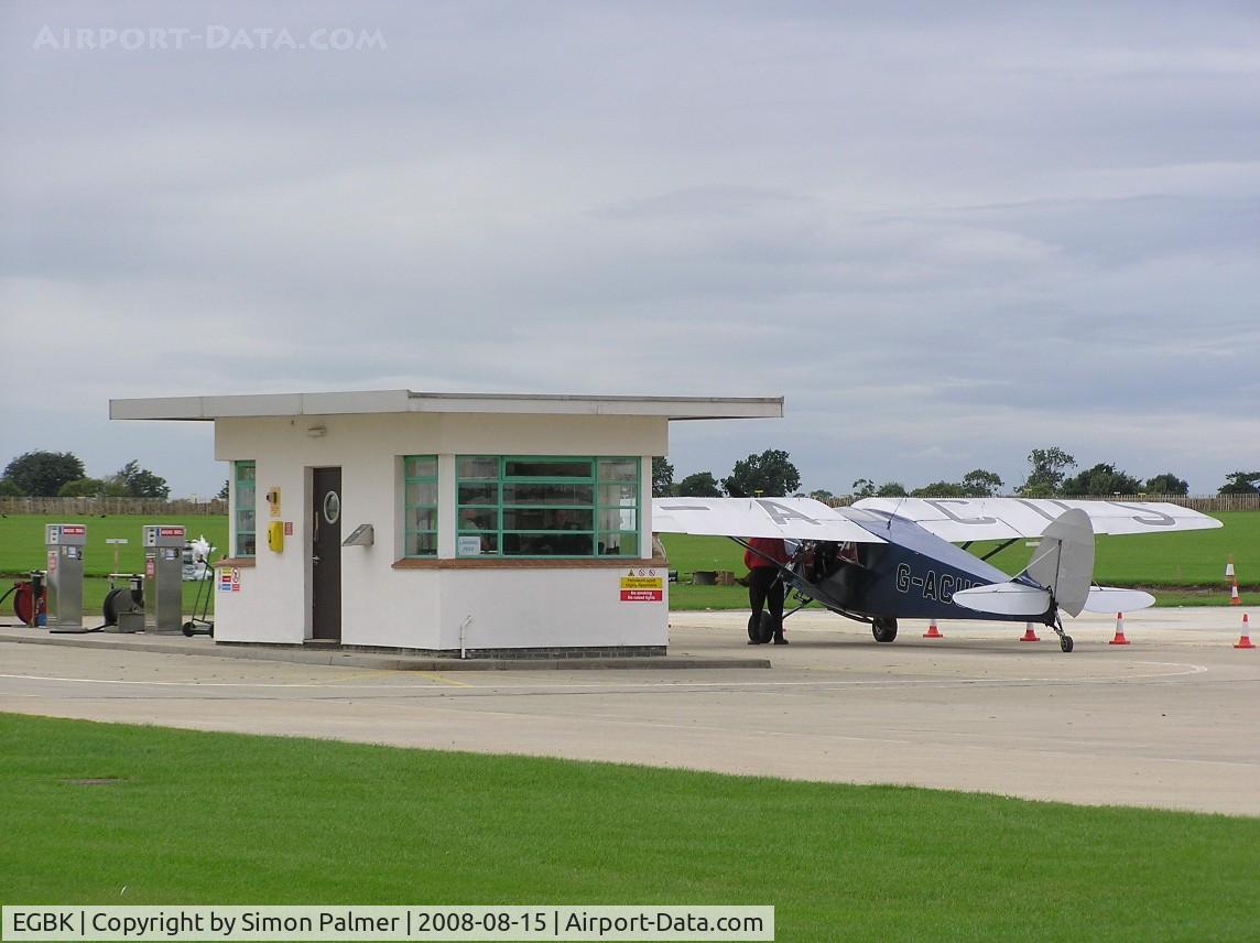 Sywell Aerodrome Airport, Northampton, England United Kingdom (EGBK) - Puss Moth at the pumps