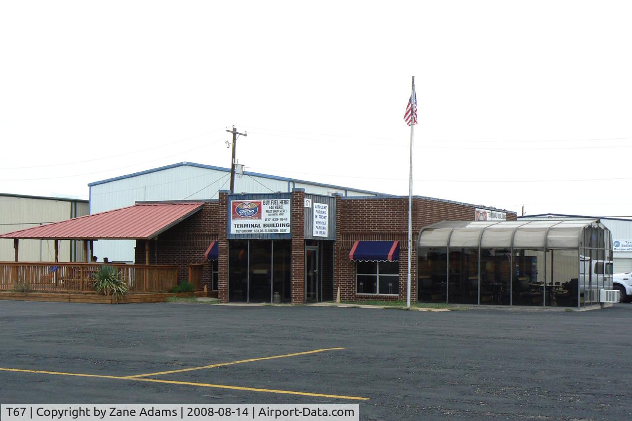 Hicks Airfield Airport (T67) - Rio Concho Cafe - $100 hamburger stop.