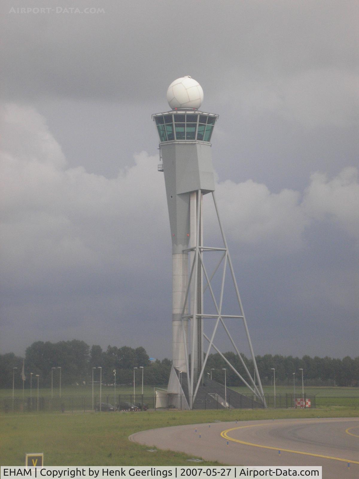 Amsterdam Schiphol Airport, Haarlemmermeer, near Amsterdam Netherlands (EHAM) - Extra Controle Tower for far away Runway, Polderbaan