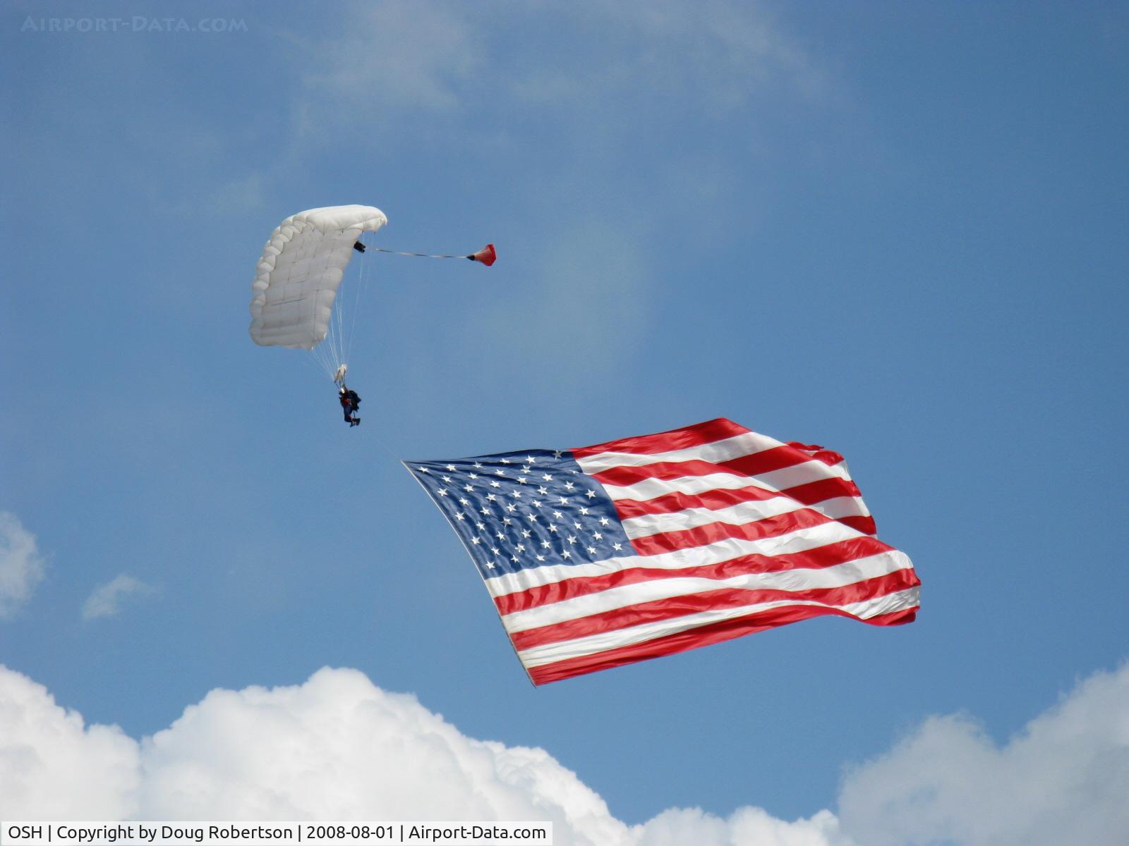 Wittman Regional Airport (OSH) - EAA 2008 AirVenture Para-Flag Drop