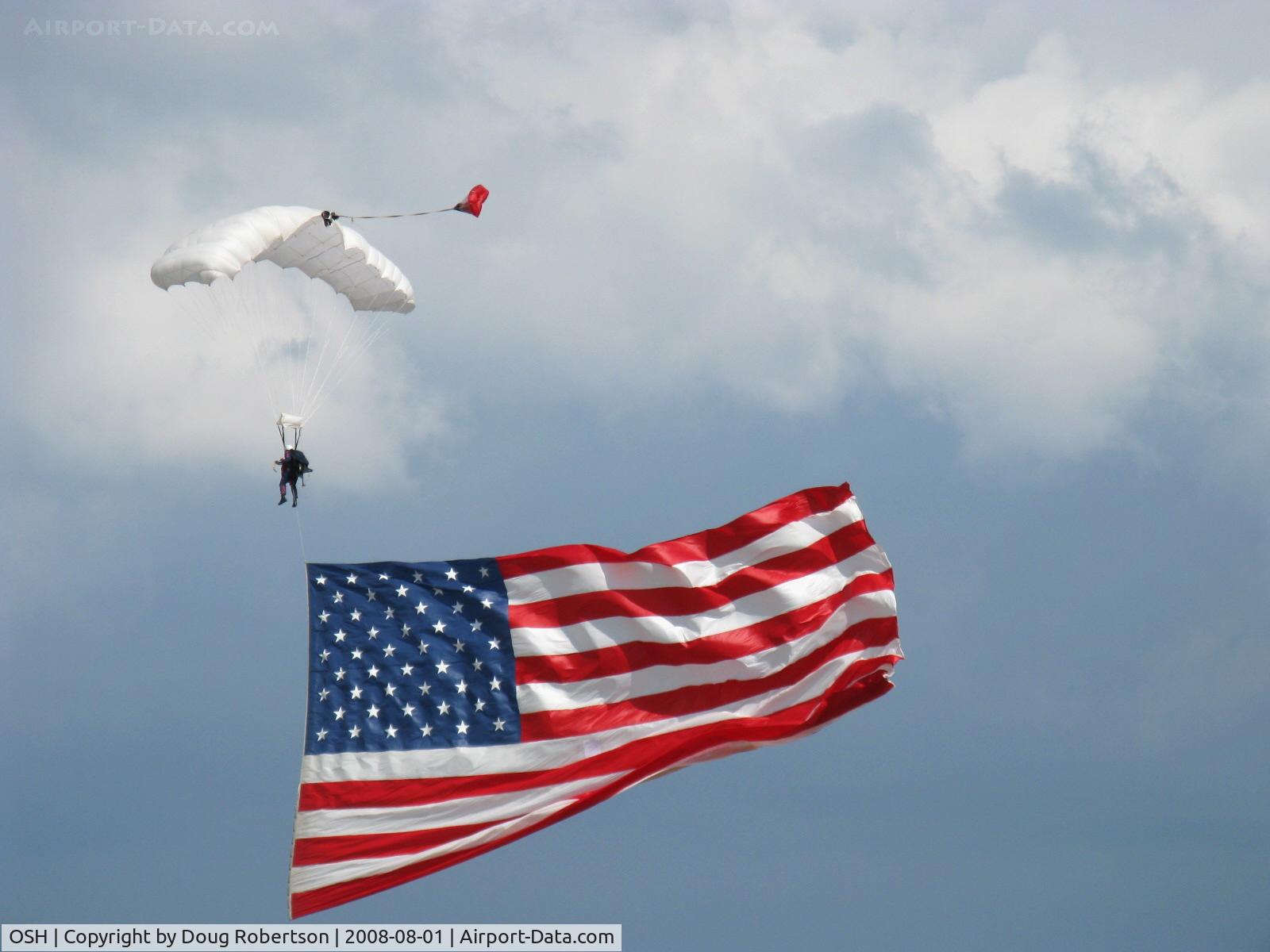 Wittman Regional Airport (OSH) - EAA 2008 AirVenture Para-Flag Drop