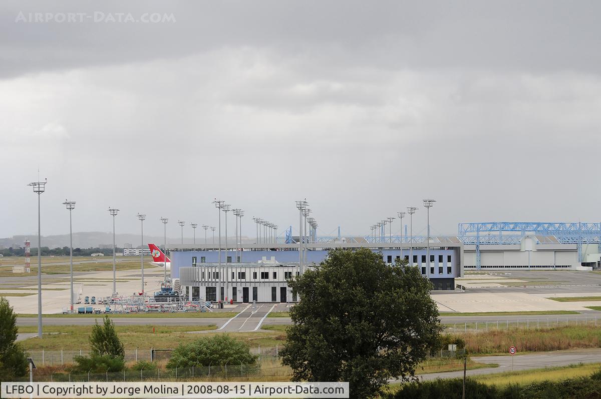 Toulouse Airport, Blagnac Airport France (LFBO) - A340 factory center...