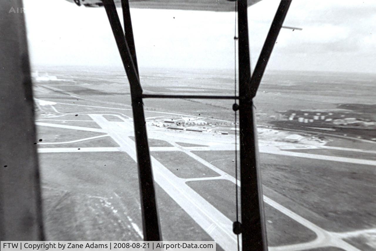 Fort Worth Meacham International Airport (FTW) - Taken by the late John Van Dyke during flight training in a Piper J-3 Cub