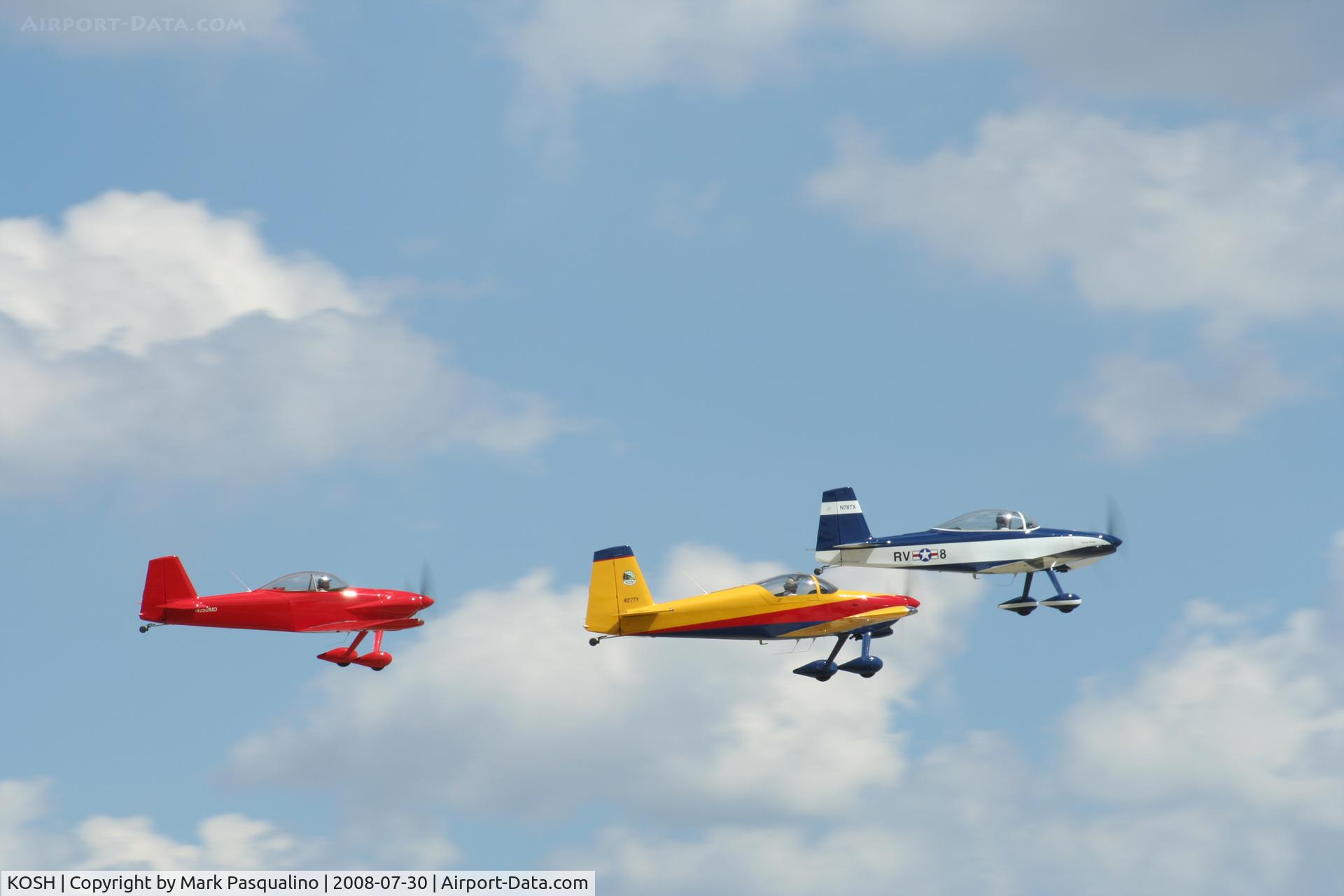 Wittman Regional Airport (OSH) - RV formation at Oshkosh