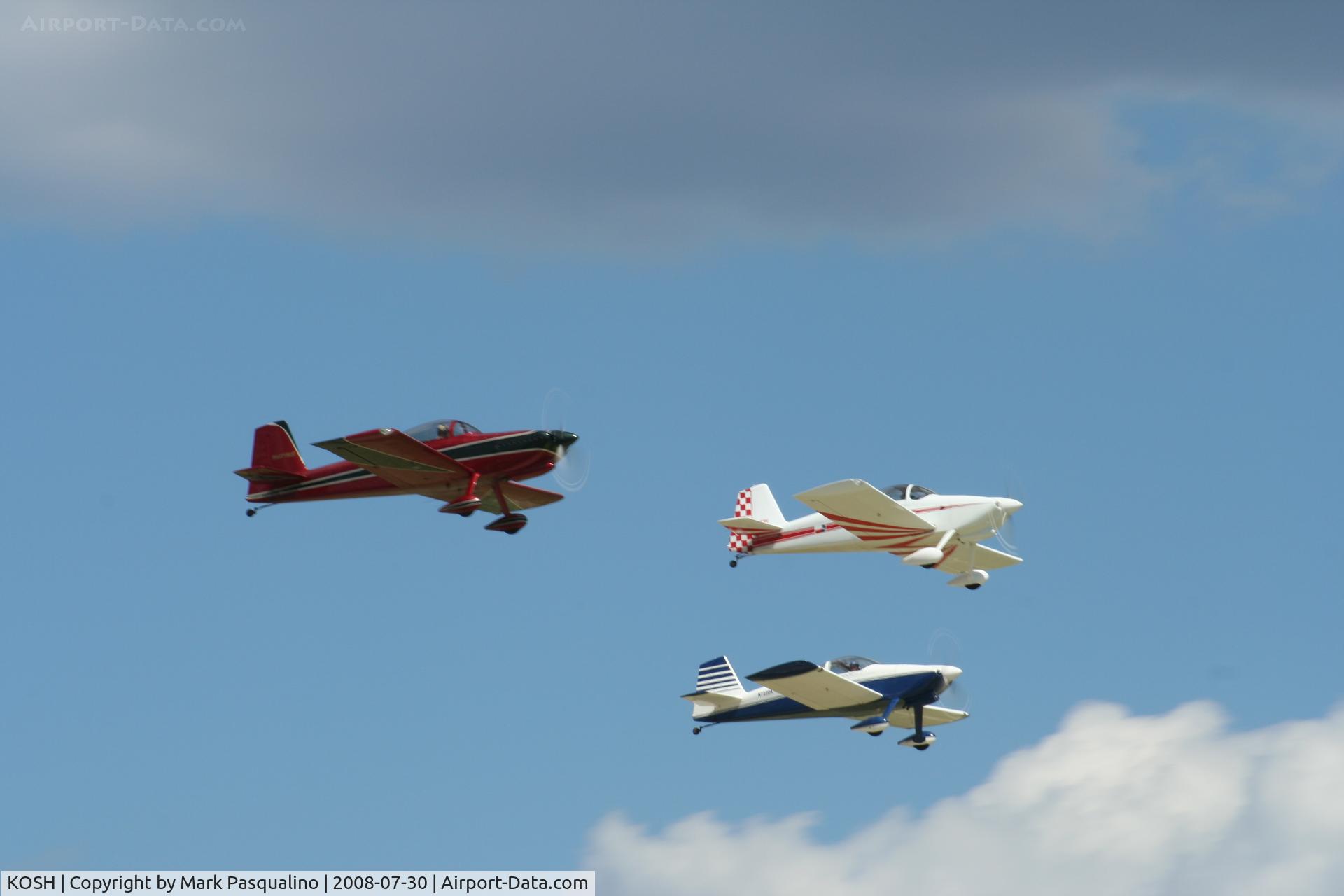 Wittman Regional Airport (OSH) - RV formation at Oshkosh