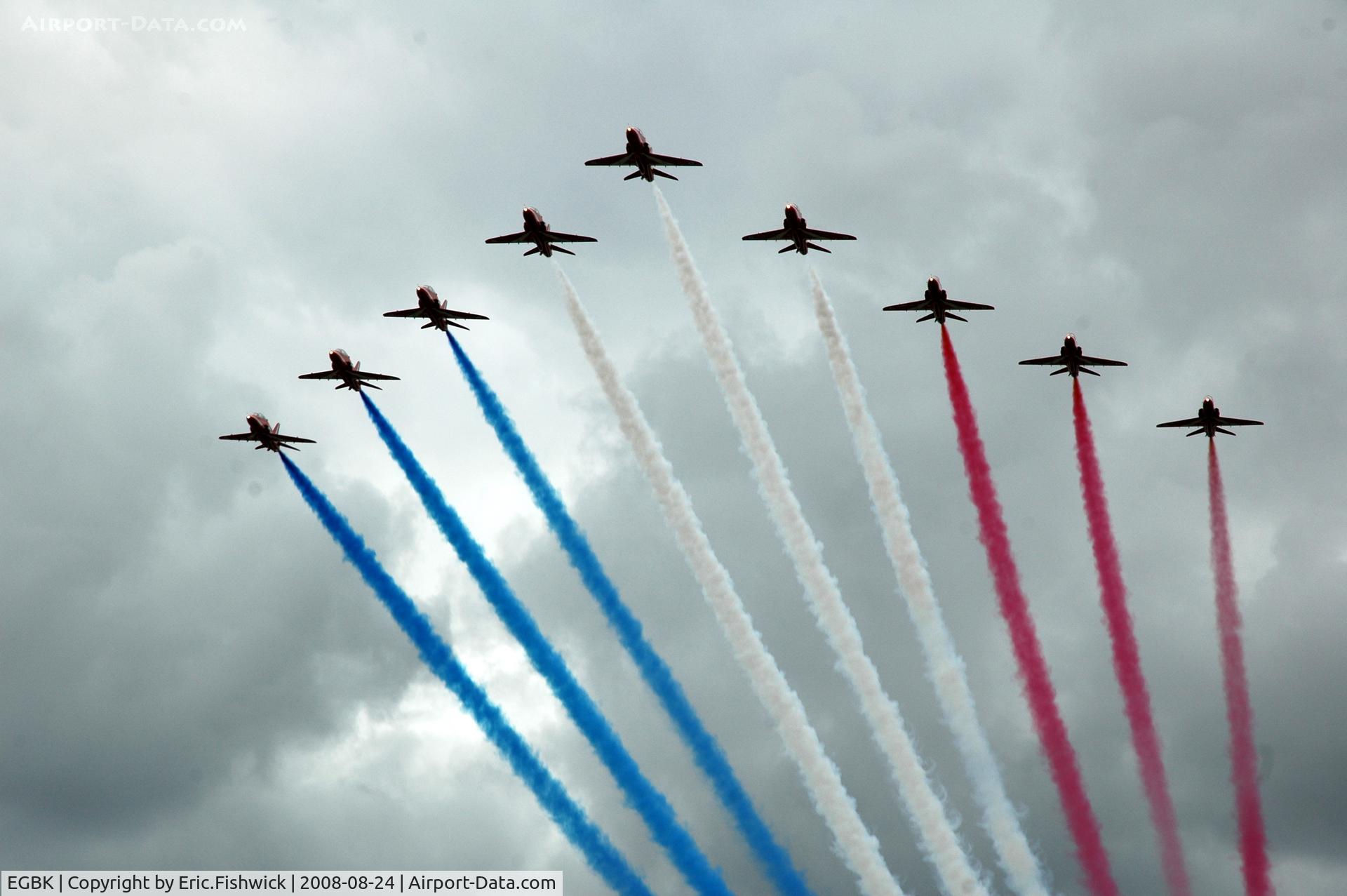 Sywell Aerodrome Airport, Northampton, England United Kingdom (EGBK) - 4. Red Arrows at Sywell Airshow 24 Aug 2008