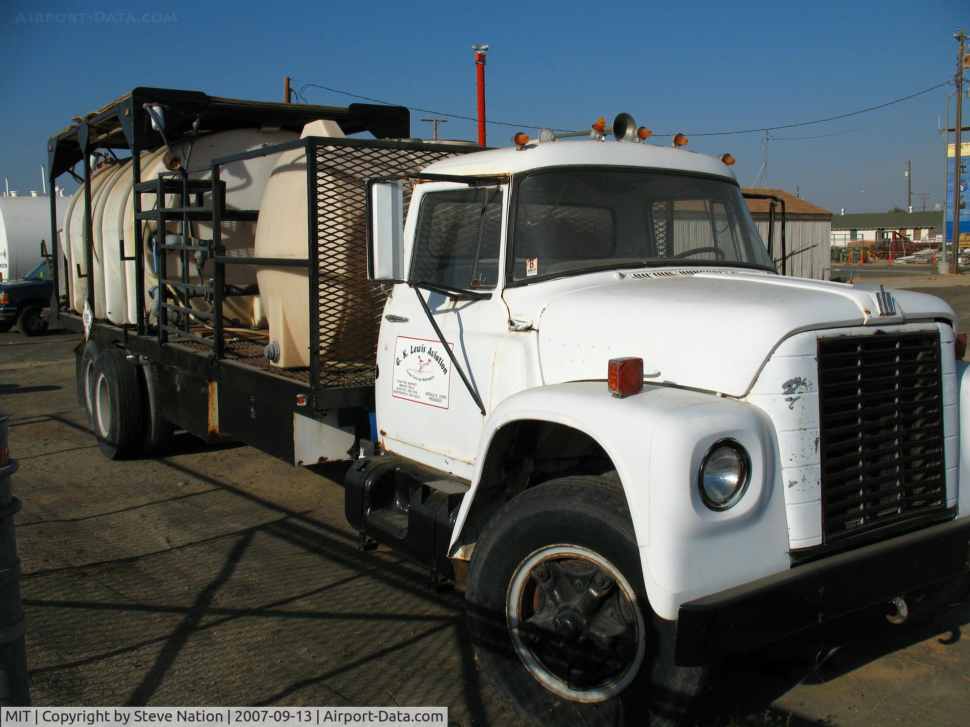 Shafter-minter Field Airport (MIT) - G.K. Lewis (cropdusters) mother truck at Minter Field (note helo deck on top)