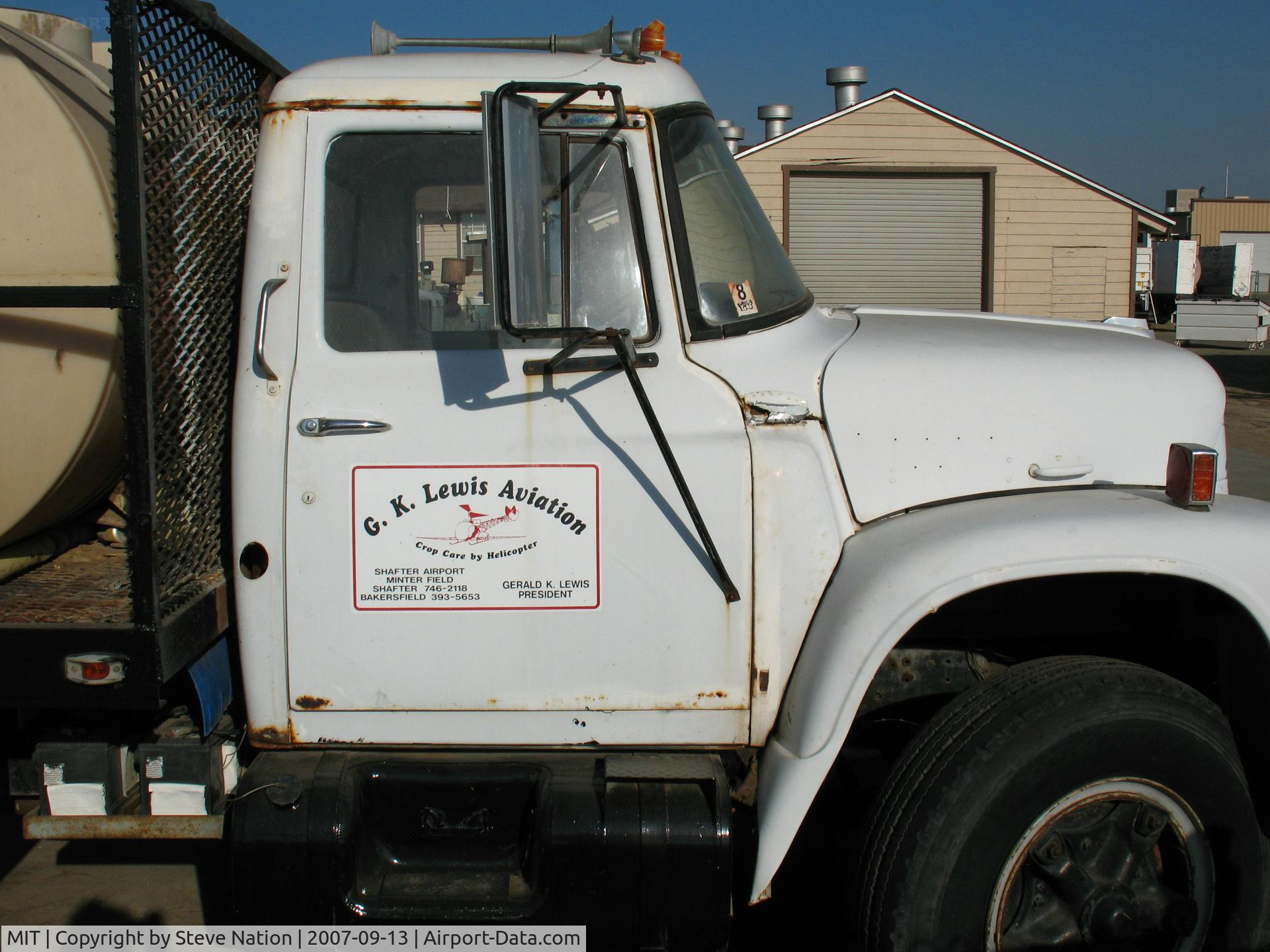 Shafter-minter Field Airport (MIT) - G.K. Lewis (cropdusters) mother truck at Minter Field (note helo deck on top)