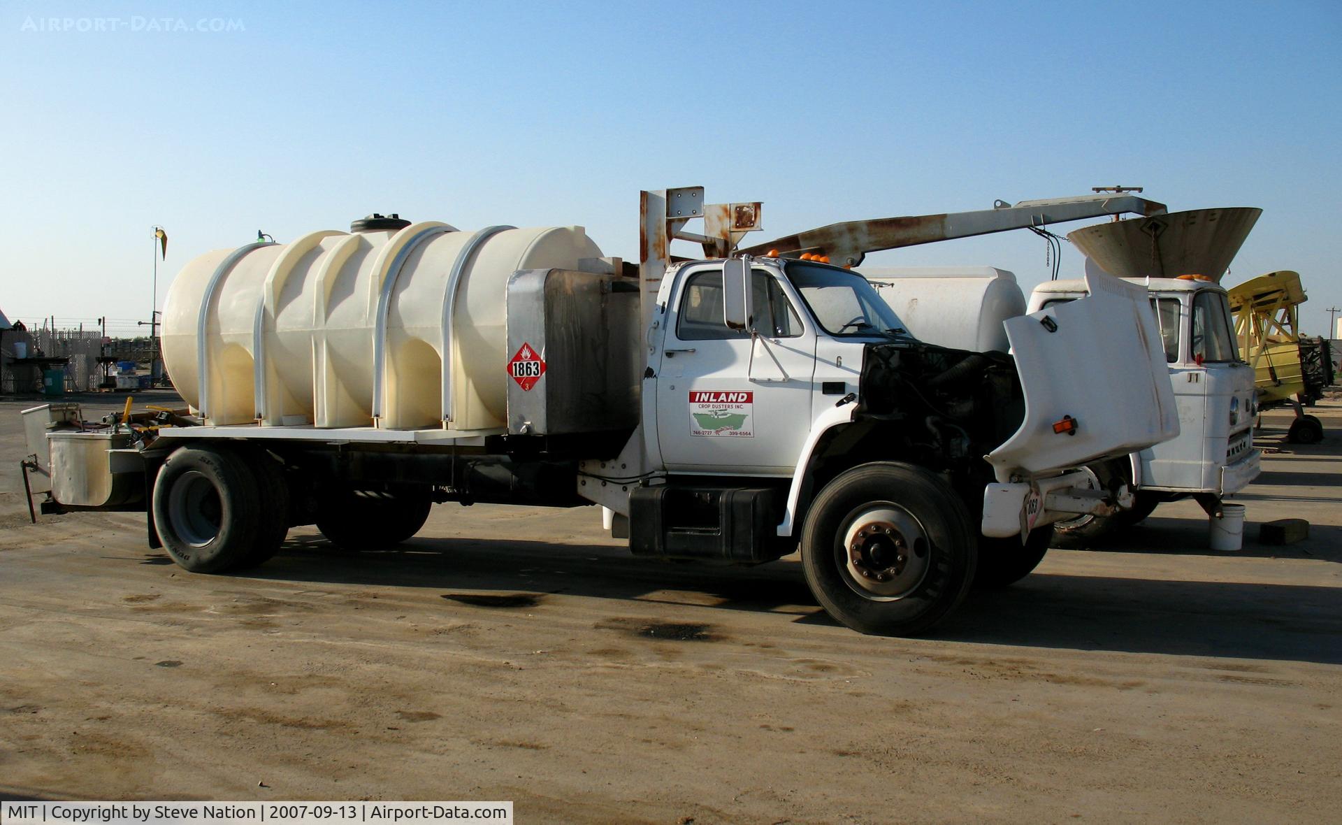 Shafter-minter Field Airport (MIT) - Inland Cropdusters mother truck at Minter Field (note helo deck on top)